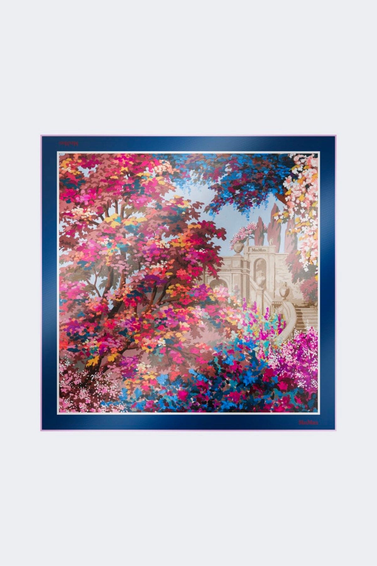 MAXMARA'S BRANDS FOULARD-SCIARPA-NASTRO  BLU / UNICA Foulard in seta Max Mara Mxapappa