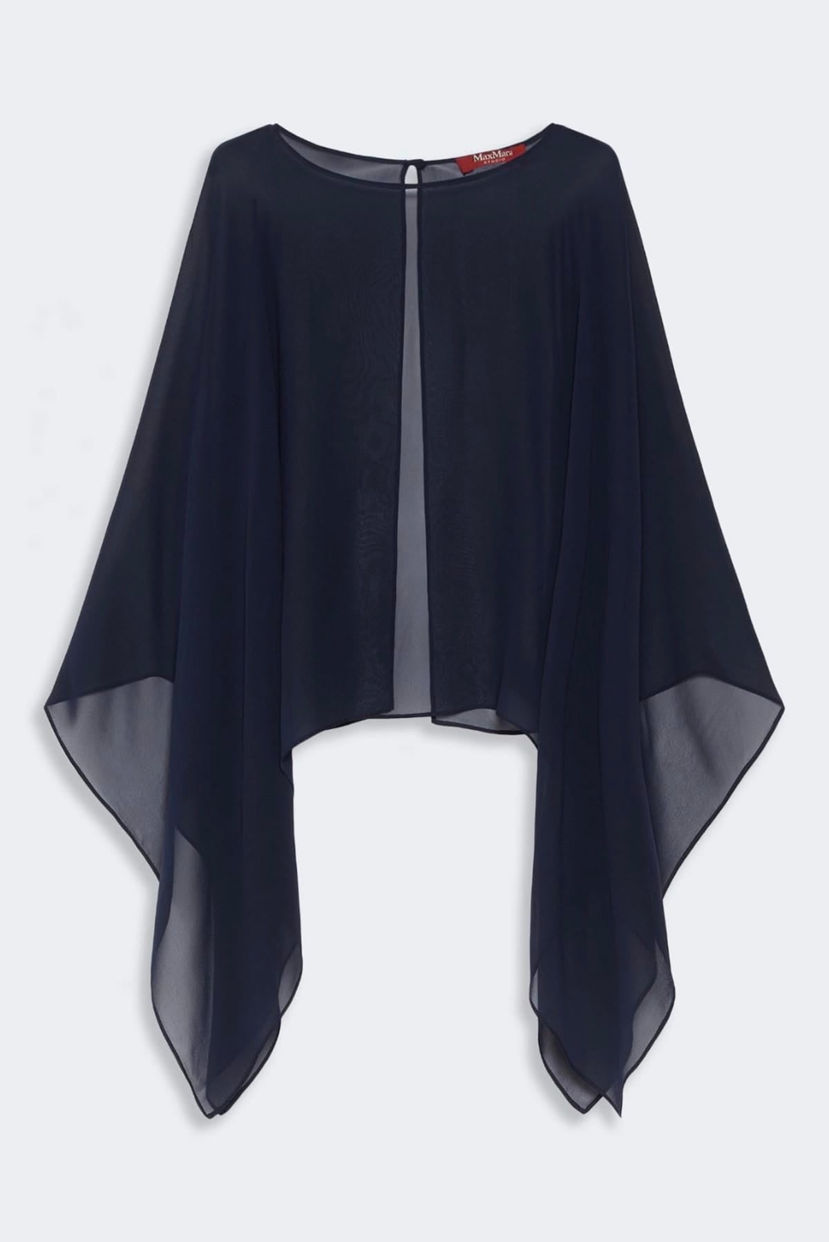 MAXMARA'S BRANDS FOULARD-SCIARPA-NASTRO  BLU / UNICA Stola blu donna Max Mara Studio Msenebbie