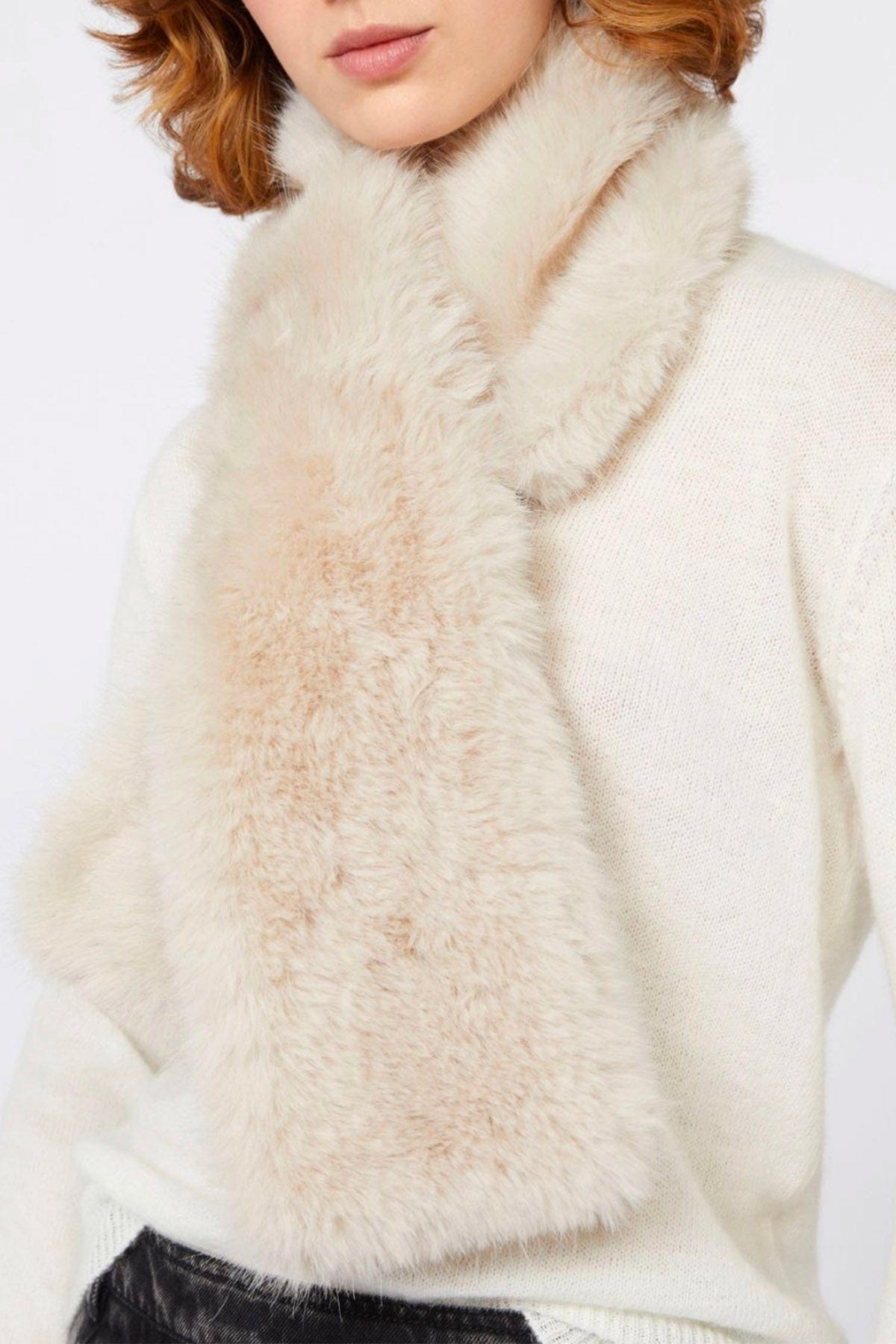 MAXMARA&#39;S BRANDS FOULARD-SCIARPA-NASTRO  Collo in pelliccia ecologica Max Mara Weekend Cabras1234