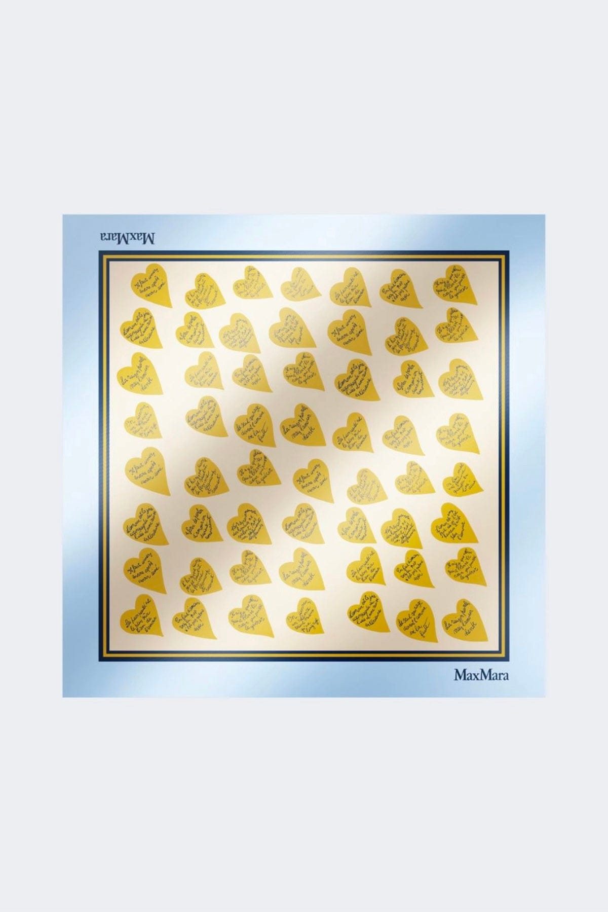 MAXMARA'S BRANDS FOULARD-SCIARPA-NASTRO  CUORE GIALLO / UNICA Foulard in seta donna Max Mara Mxavallo