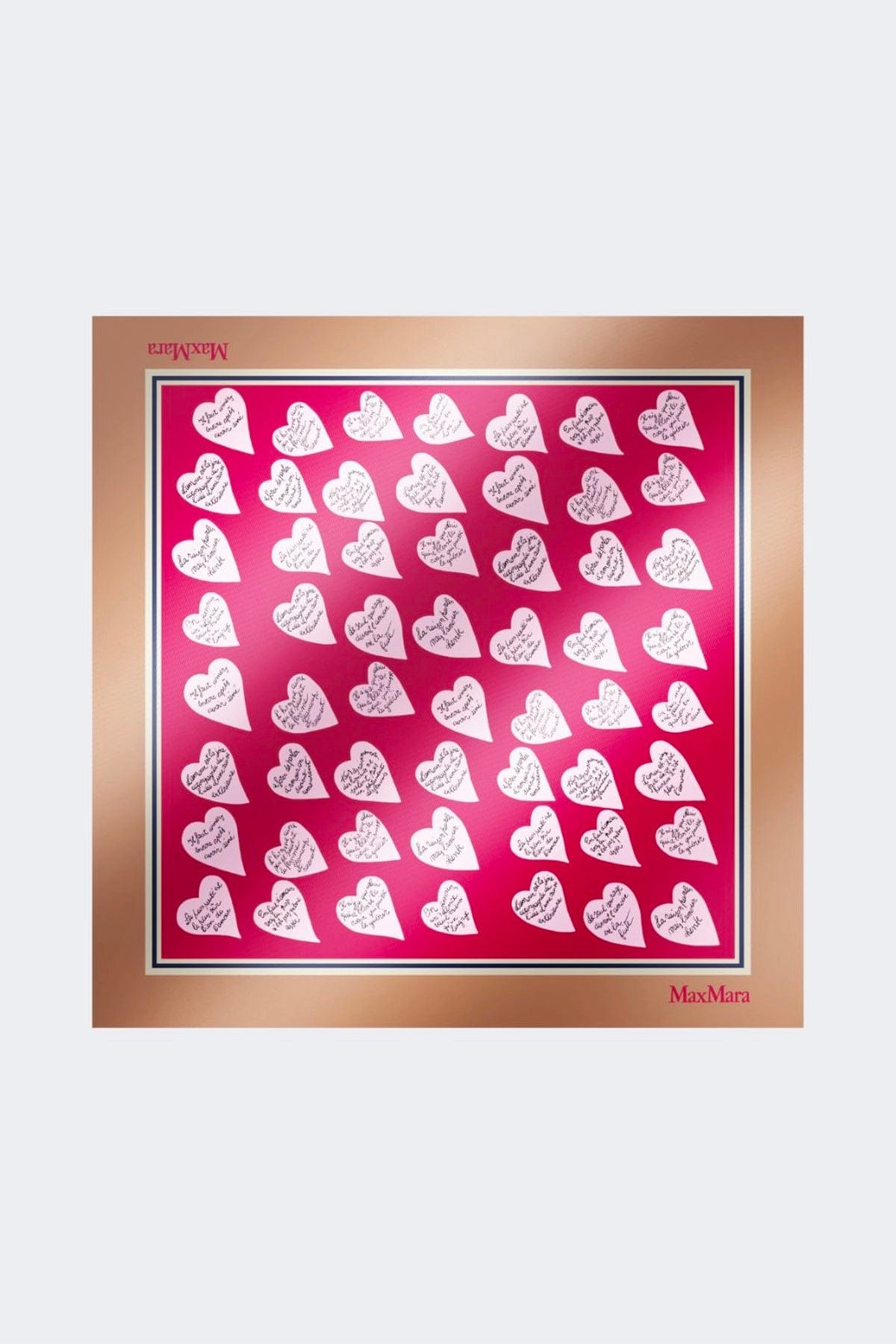 MAXMARA'S BRANDS FOULARD-SCIARPA-NASTRO  CUORE ROSSO / UNICA Foulard in seta donna Max Mara Mxavallo