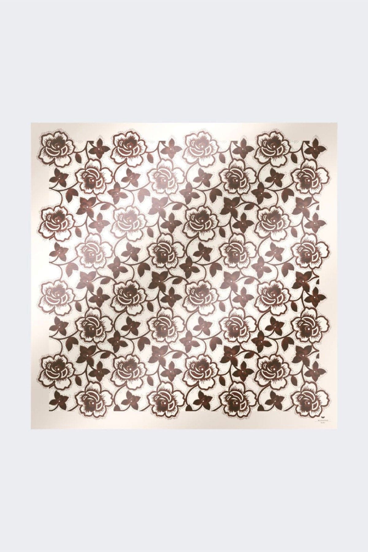 MAXMARA&#39;S BRANDS FOULARD-SCIARPA-NASTRO  FOND. BIANCO DIS. ROSE / UNICA Foulard in seta donna Weekend Max Mara Onestoring