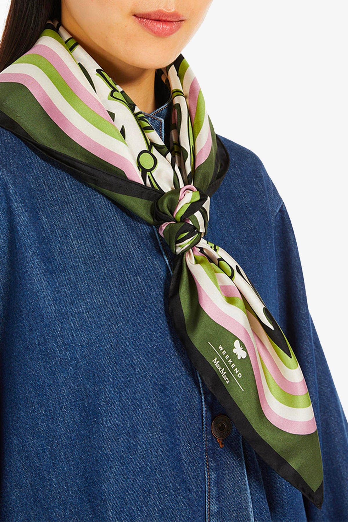 MAXMARA&#39;S BRANDS FOULARD-SCIARPA-NASTRO  Foulard donna in seta Max Mara Weekend Onesto