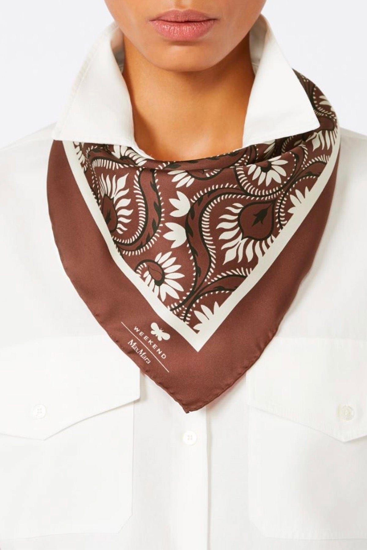 MAXMARA'S BRANDS FOULARD-SCIARPA-NASTRO  Foulard donna in seta Weekend Max Mara Wkaonesto