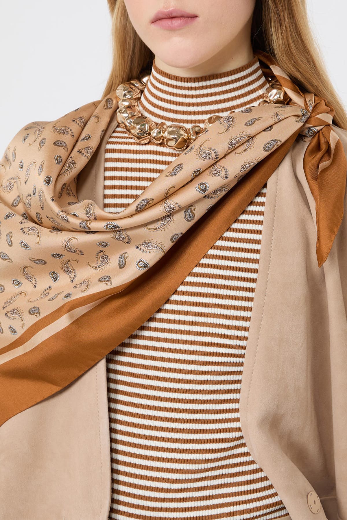 MAXMARA'S BRANDS FOULARD-SCIARPA-NASTRO  Foulard in seta donna Max Mara Studio Mstaquila