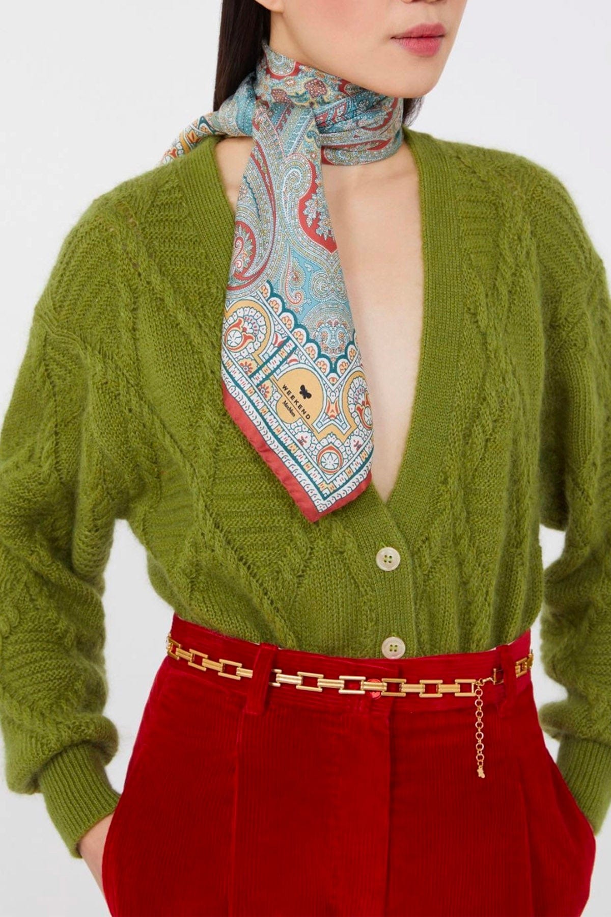 MAXMARA&#39;S BRANDS FOULARD-SCIARPA-NASTRO  Foulard in seta donna Max Mara Weekend Onestonew