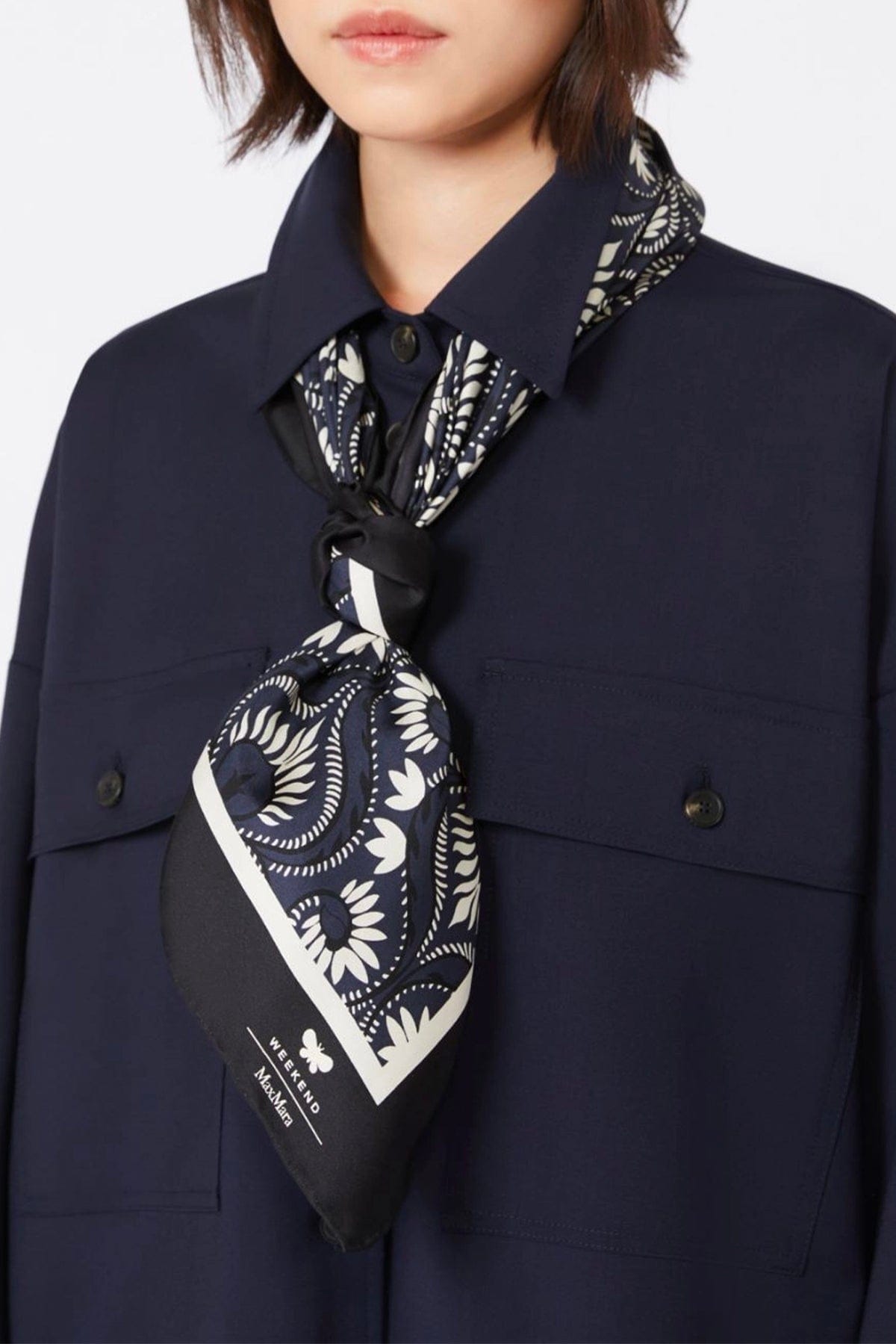 MAXMARA'S BRANDS FOULARD-SCIARPA-NASTRO  Foulard in seta donna Weekend Max Mara Wkaonesto