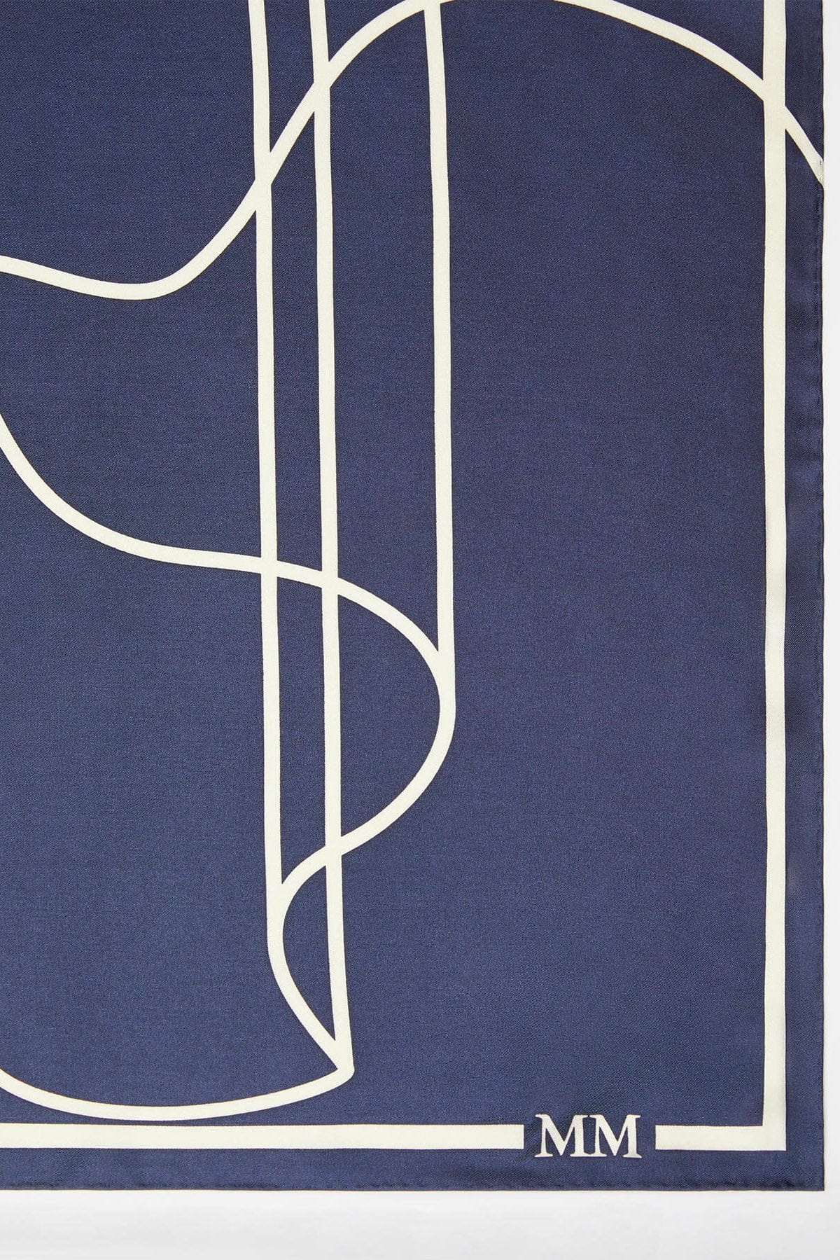 MAXMARA'S BRANDS FOULARD-SCIARPA-NASTRO  BLU / UNICA Foulard in seta stampato Max Mara MM Faust