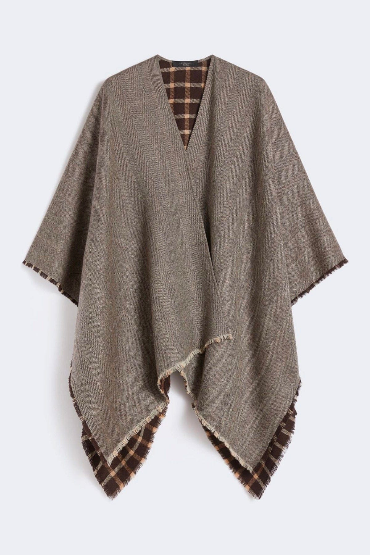 MAXMARA'S BRANDS FOULARD-SCIARPA-NASTRO  MARRONE / UNICA Mantella in lana donna Max Mara Weekend Ognuno