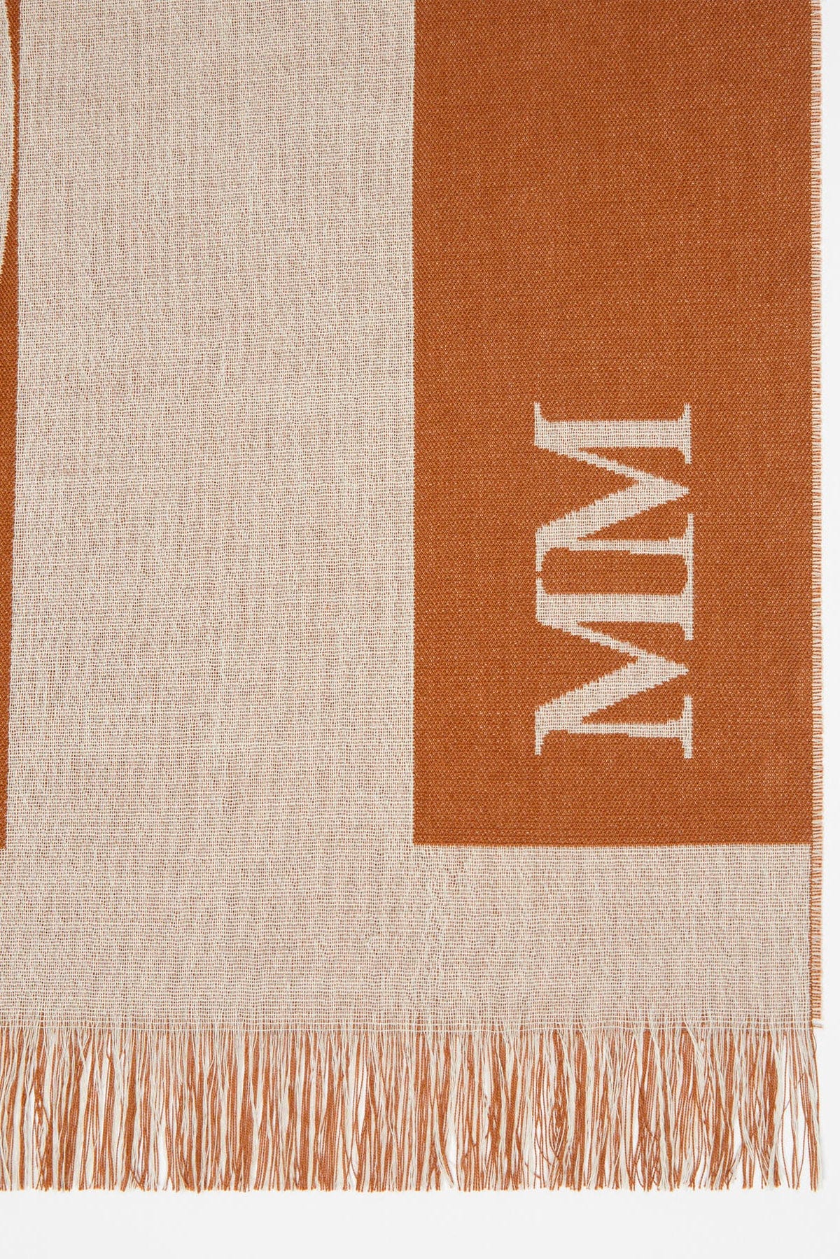MAXMARA&#39;S BRANDS FOULARD-SCIARPA-NASTRO  MARRONE / UNICA Stola stampata donna Max Mara MM Corona