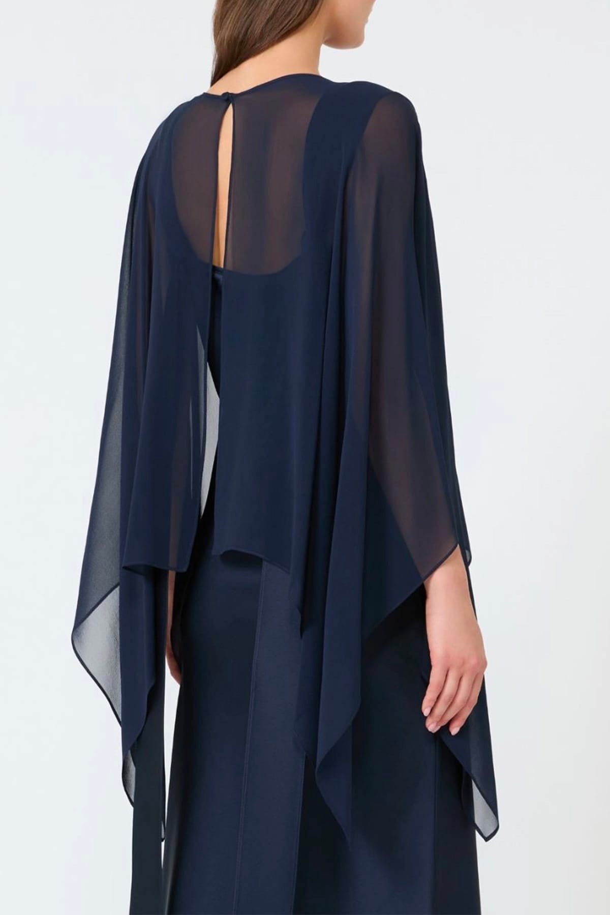 MAXMARA'S BRANDS FOULARD-SCIARPA-NASTRO  BLU / UNICA Stola blu donna Max Mara Studio Msenebbie