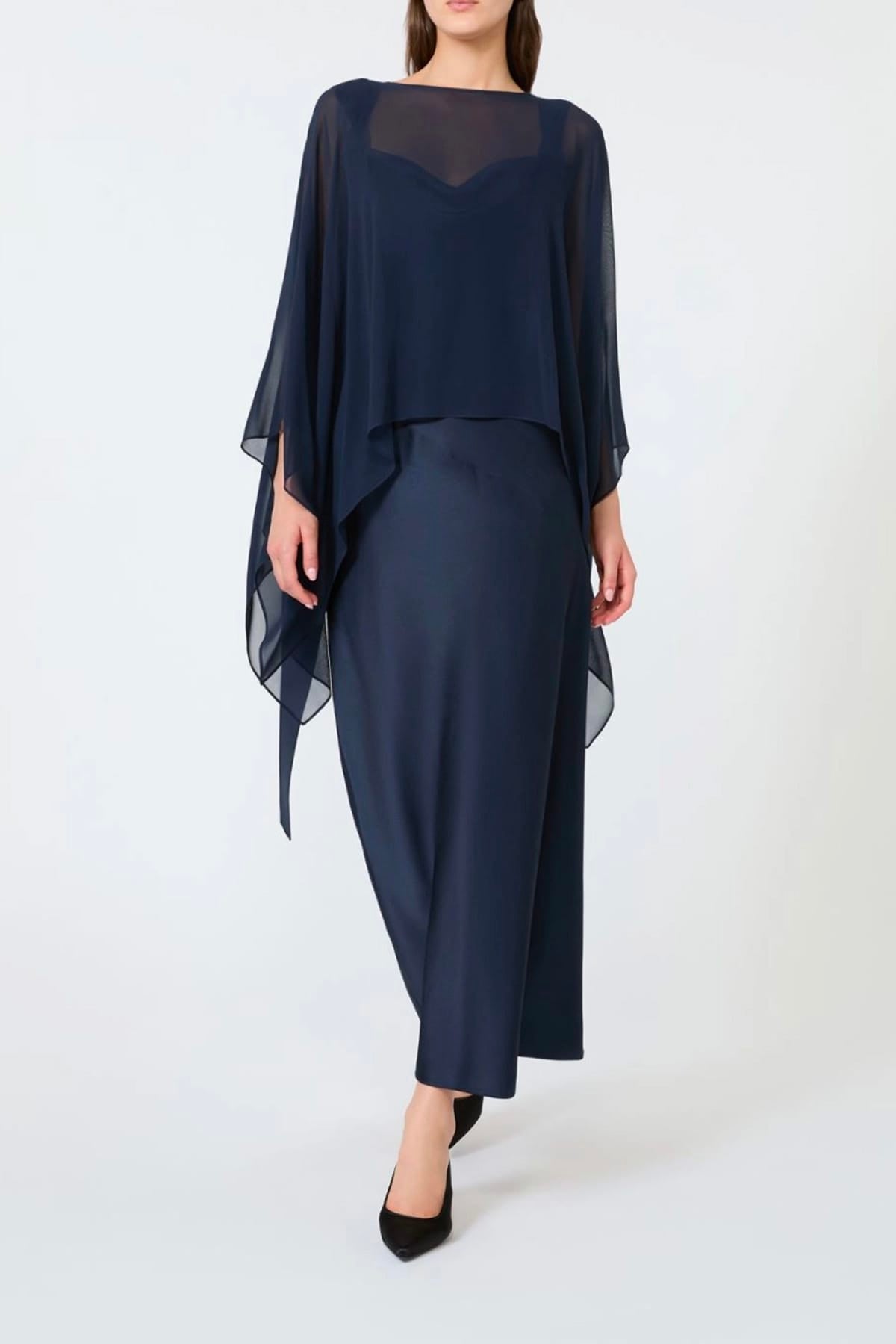 MAXMARA'S BRANDS FOULARD-SCIARPA-NASTRO  Stola blu donna Max Mara Studio Msenebbie
