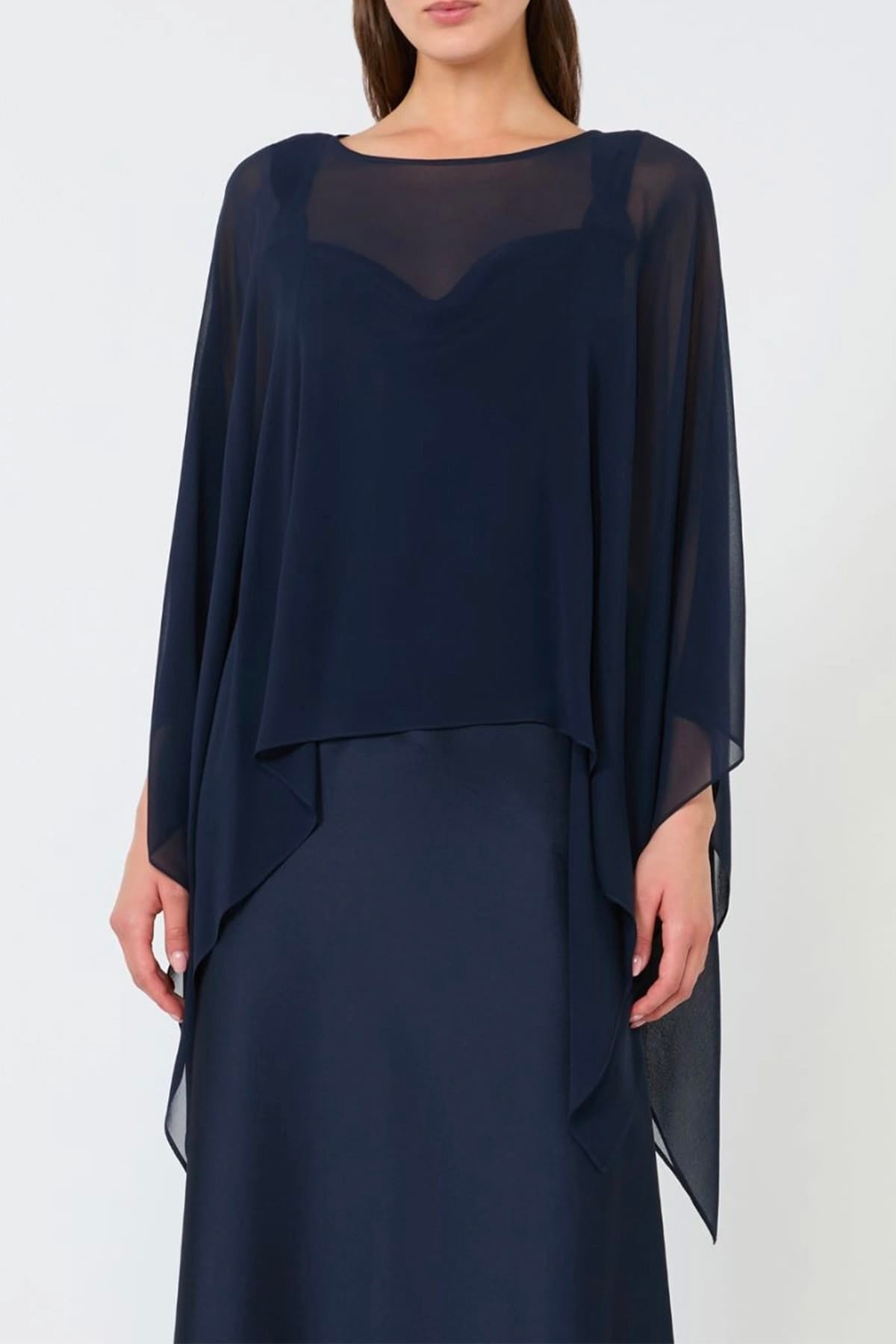 MAXMARA'S BRANDS FOULARD-SCIARPA-NASTRO  Stola blu donna Max Mara Studio Msenebbie