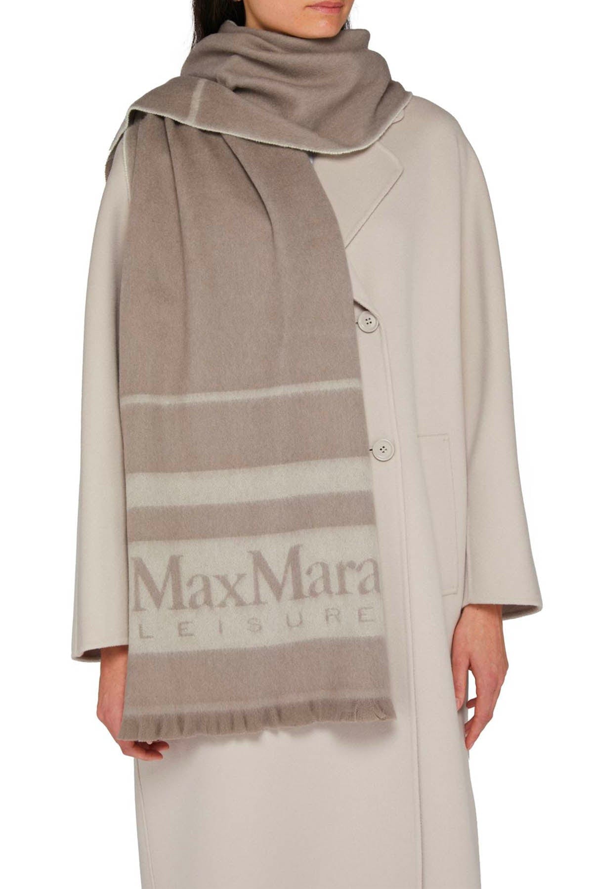 MAXMARA&#39;S BRANDS FOULARD-SCIARPA-NASTRO  Stola in Lana Max Mara Leisure Colibri