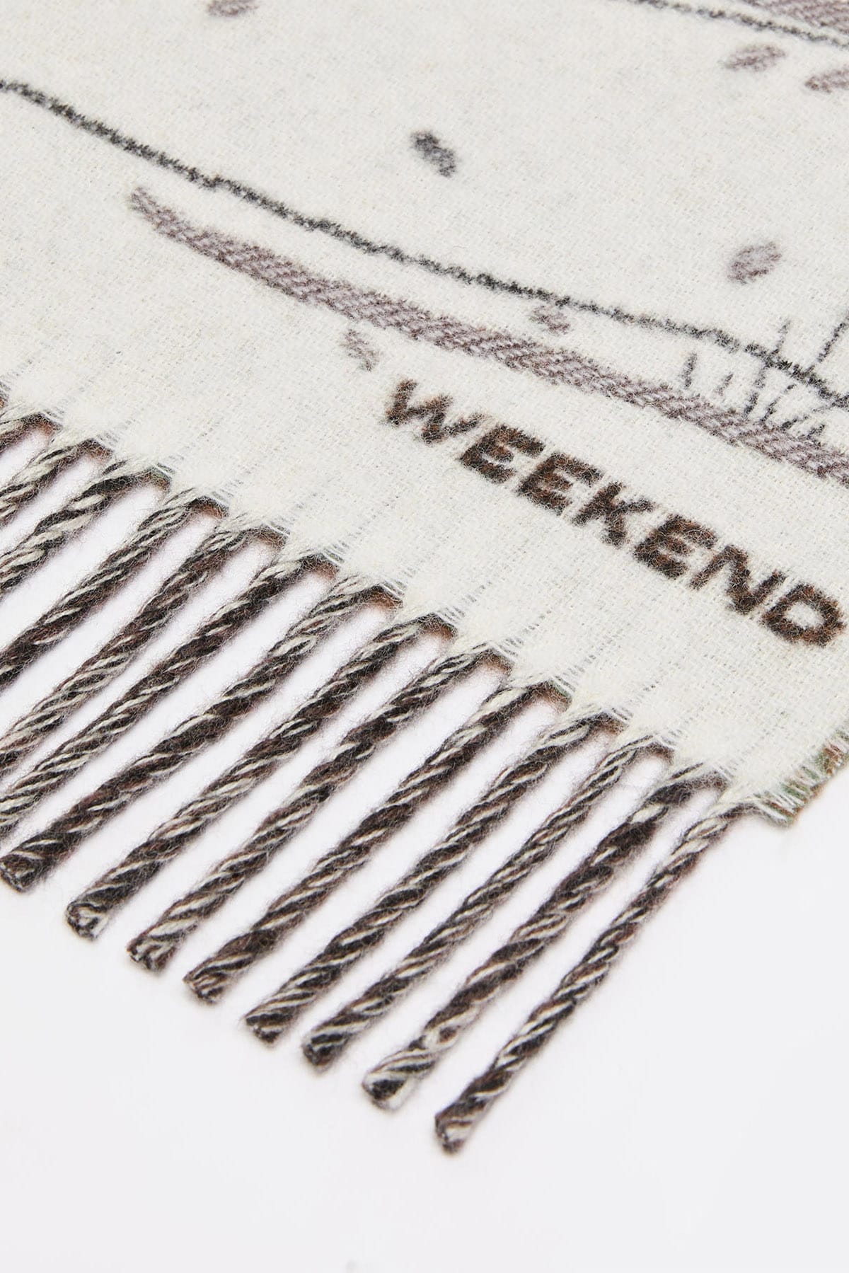 MAXMARA'S BRANDS FOULARD-SCIARPA-NASTRO  Stola in lana ricamata Max Mara Weekend Wkabaffo