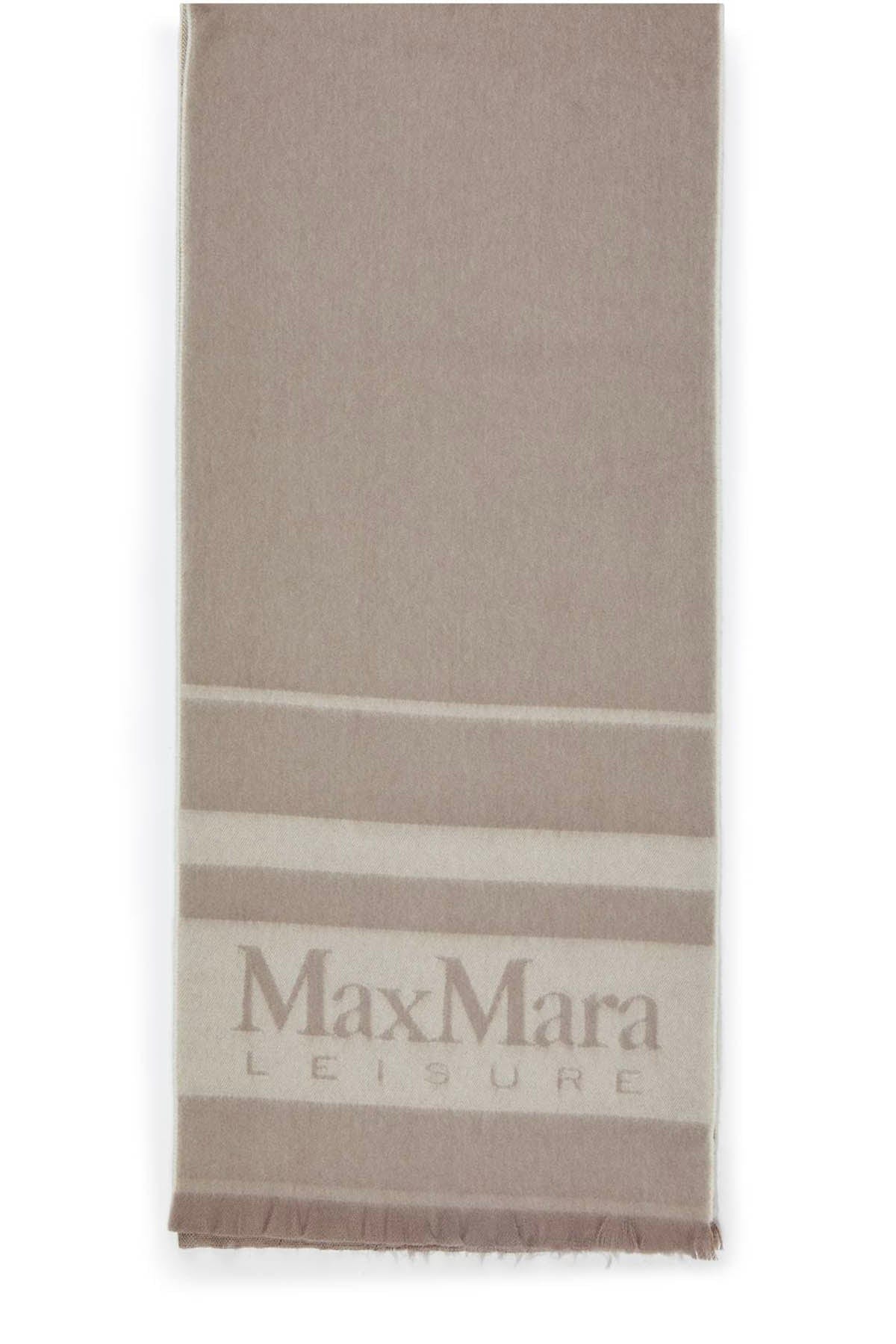 MAXMARA&#39;S BRANDS FOULARD-SCIARPA-NASTRO  TORTORA / BIANCO / UNICA Stola in Lana Max Mara Leisure Colibri