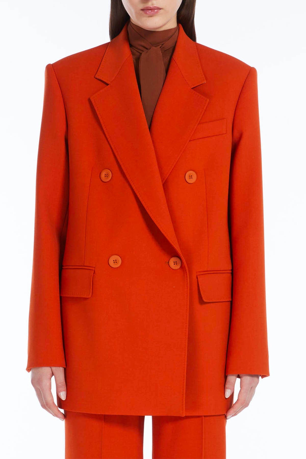 MAXMARA'S BRANDS GIACCA  ARANCIONE ZUCCA / 34 Giacca Arancione Donna Max Mara Studio Lamella