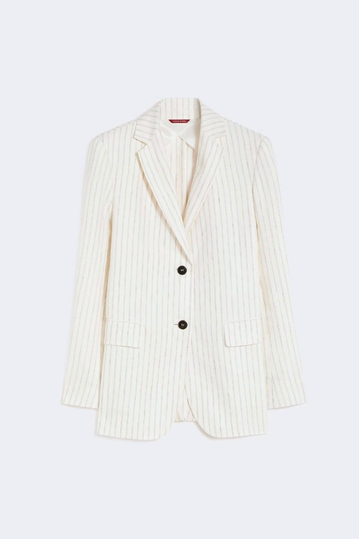 MAXMARA'S BRANDS GIACCA  BIANCO / 34 Blazer in lino donna Max Mara Studio Mstelogio