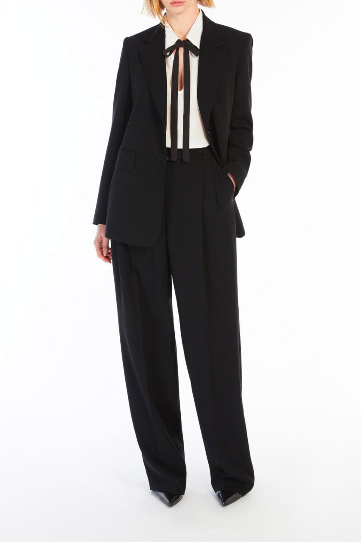 MAXMARA'S BRANDS GIACCA  NERO / 34 Blazer chiusura con bottoni donna Studio Max Mara Linz