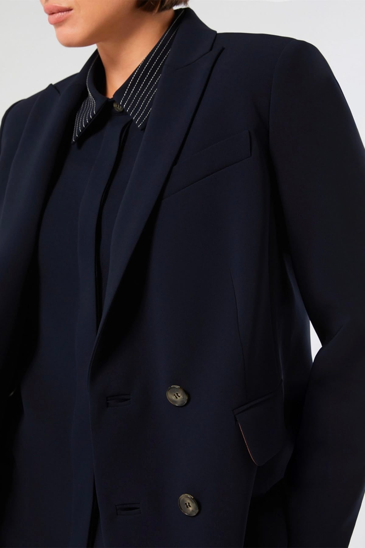 MAXMARA'S BRANDS GIACCA  Blazer donna blu notte Marina Rinaldi Mrnbermuda