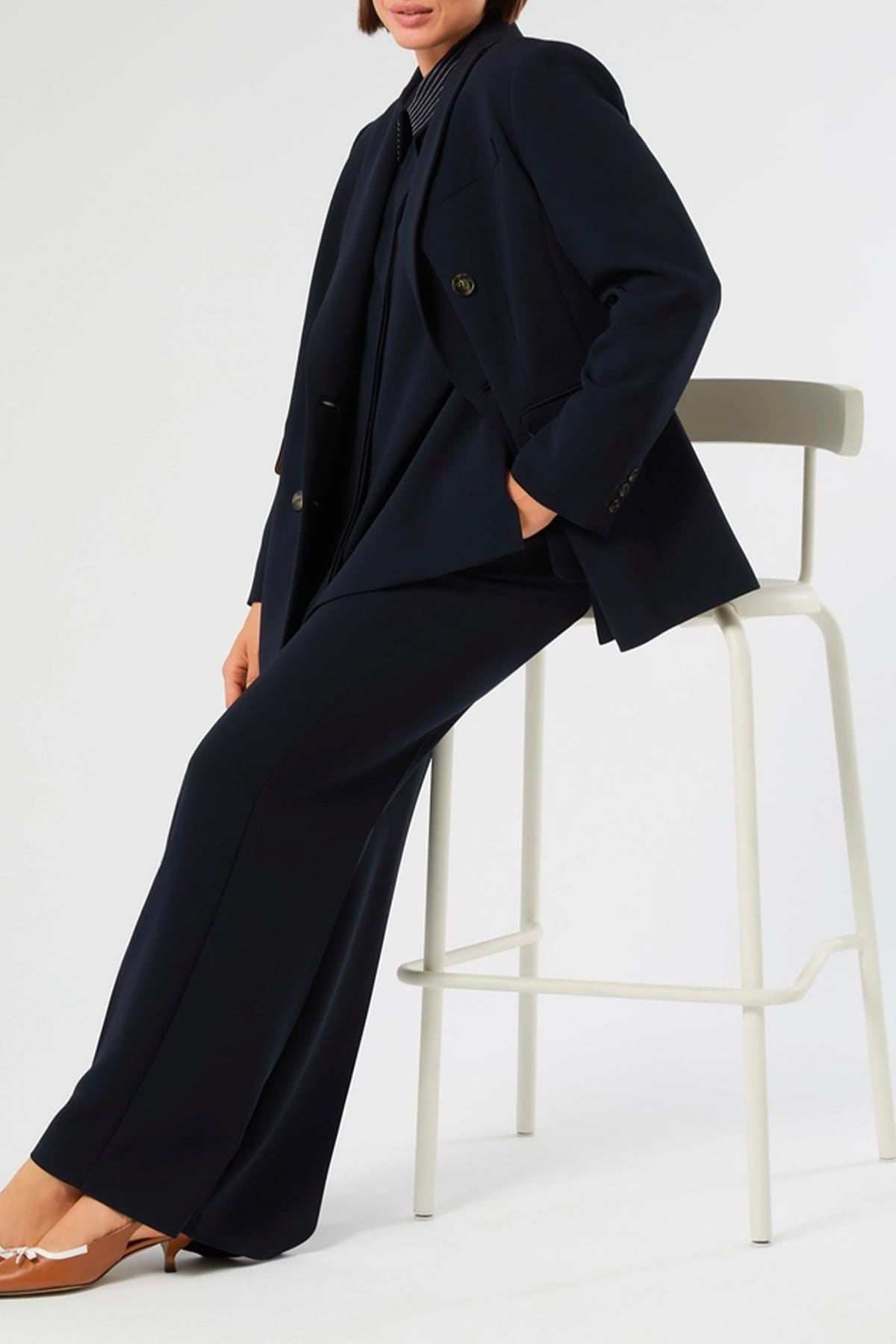 MAXMARA'S BRANDS GIACCA  BLU NOTTE / 11 Blazer donna blu notte Marina Rinaldi Mrnbermuda