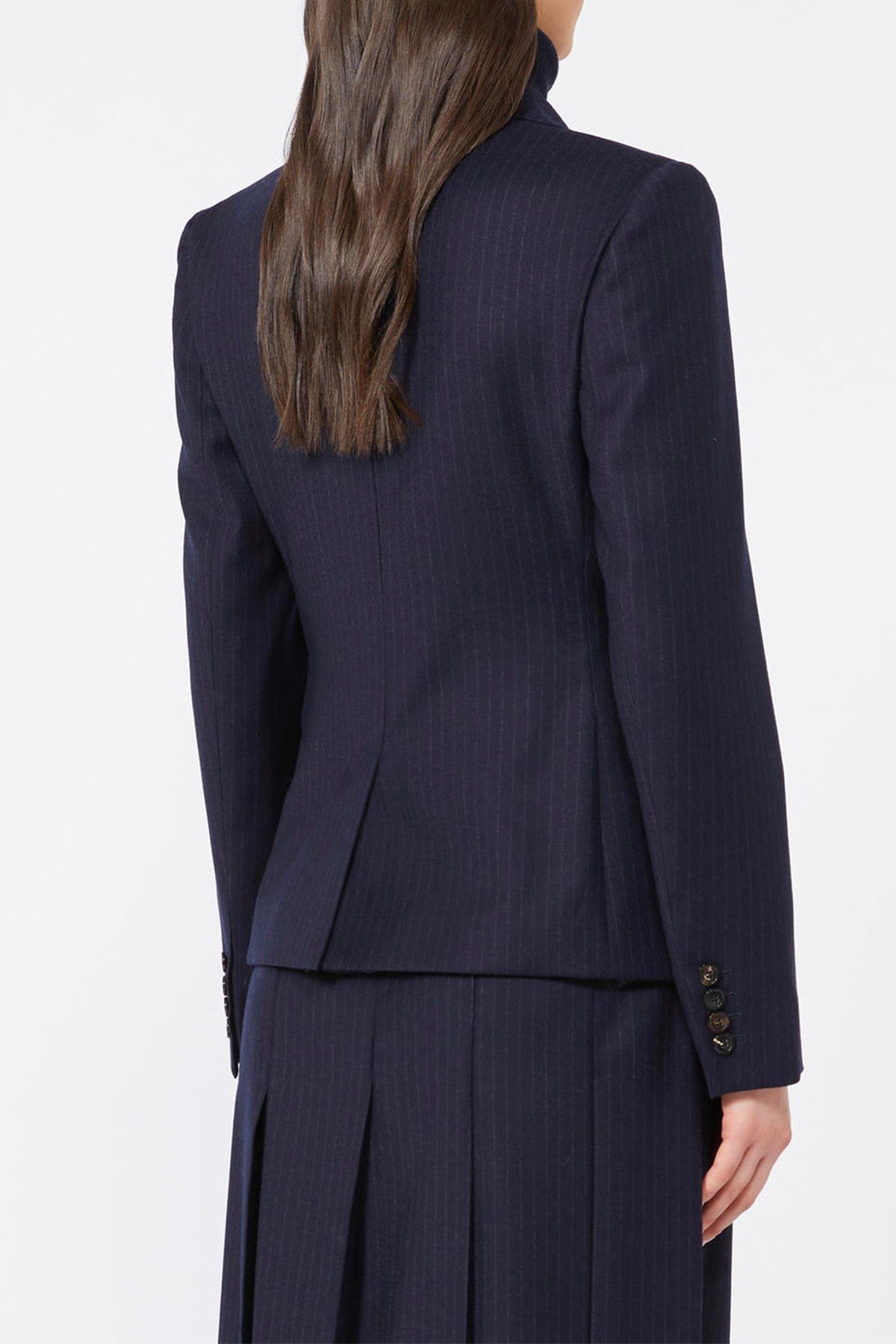 MAXMARA'S BRANDS GIACCA  GESSATO BLU / 34 Blazer gessato blu sottile Max Mara Studio Panino