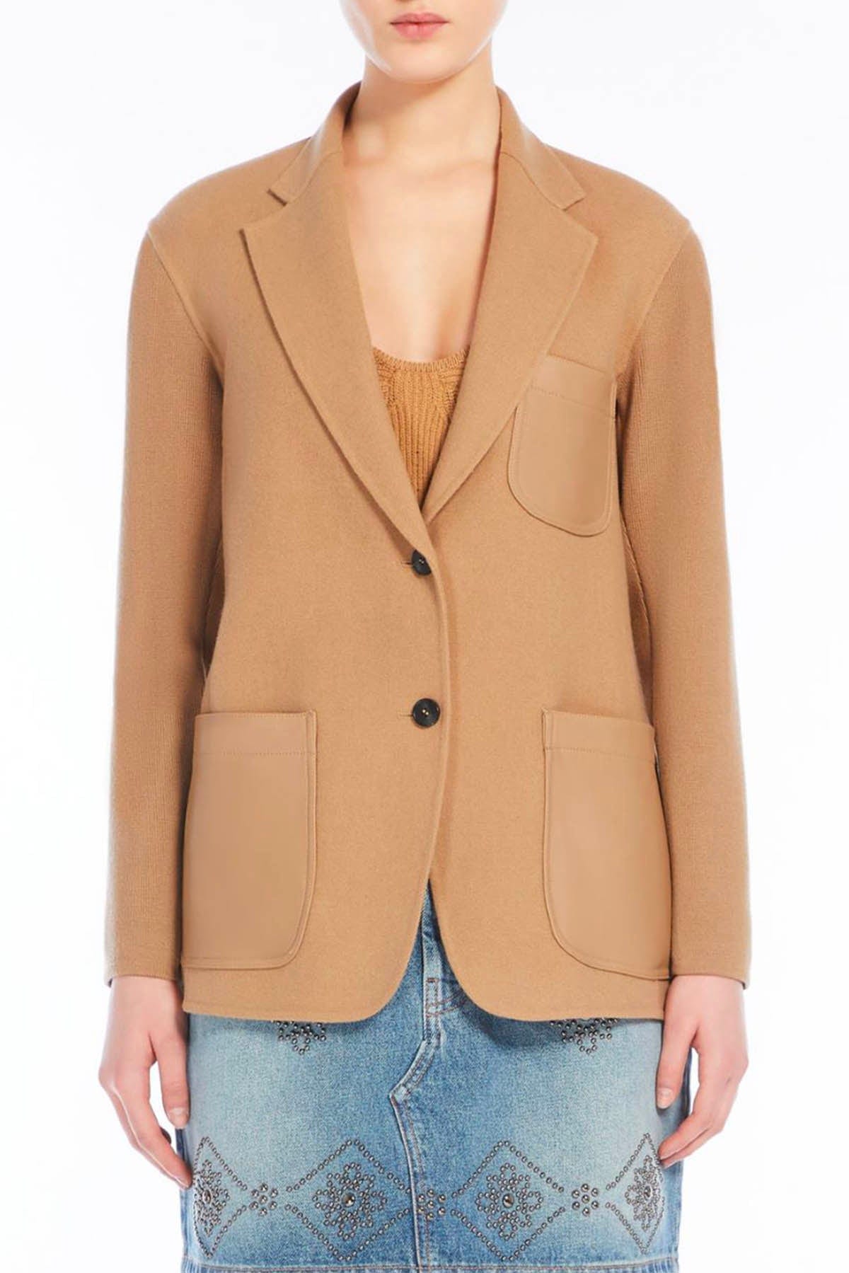 MAXMARA'S BRANDS GIACCA  CAMMELLO / 34 Blazer Giacca in Lana Donna Weekend Max Mara Unicum