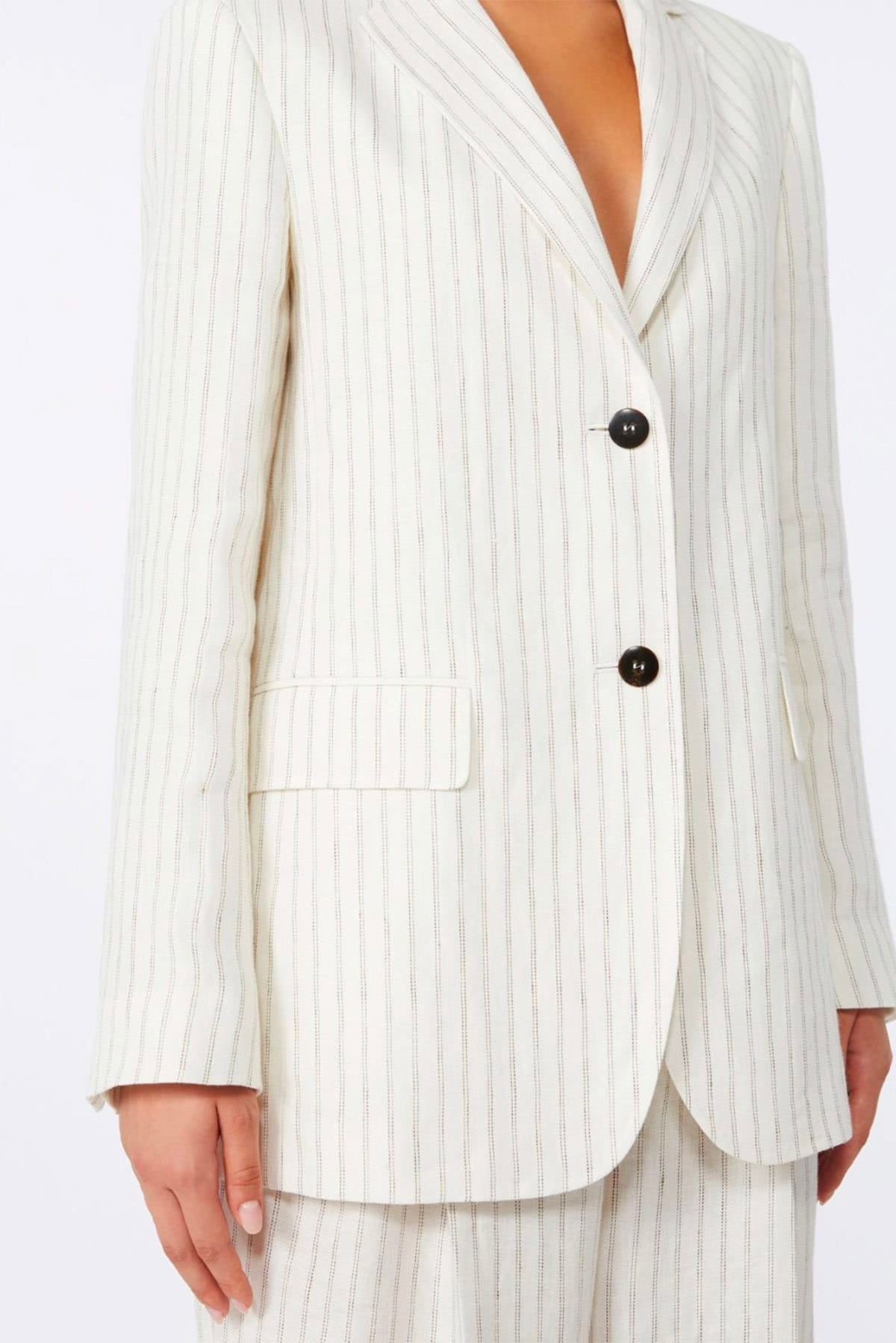 MAXMARA'S BRANDS GIACCA  Blazer in lino donna Max Mara Studio Mstelogio
