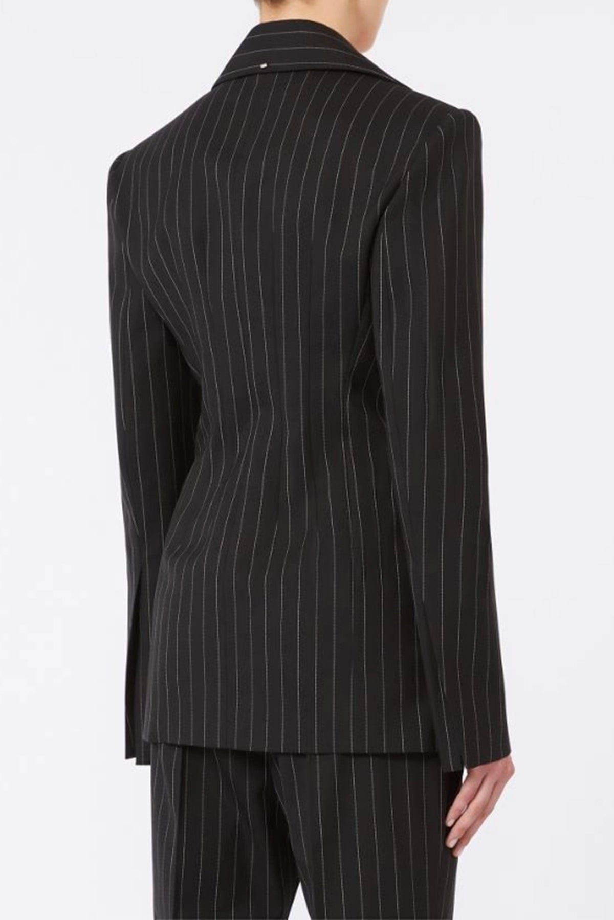MAXMARA'S BRANDS GIACCA  Blazer nero gessato donna Sportmax Spxrive