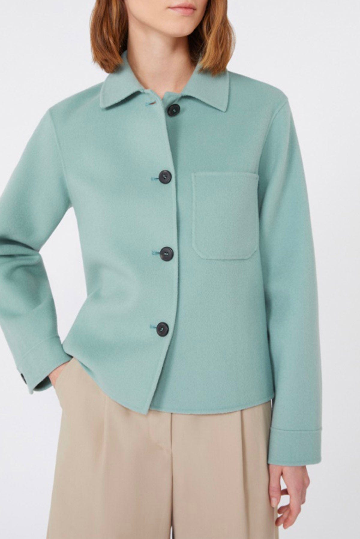 MAXMARA'S BRANDS GIACCA  VERDE GIADA / 34 Caban in lana donna Weekend Max Mara Nordica