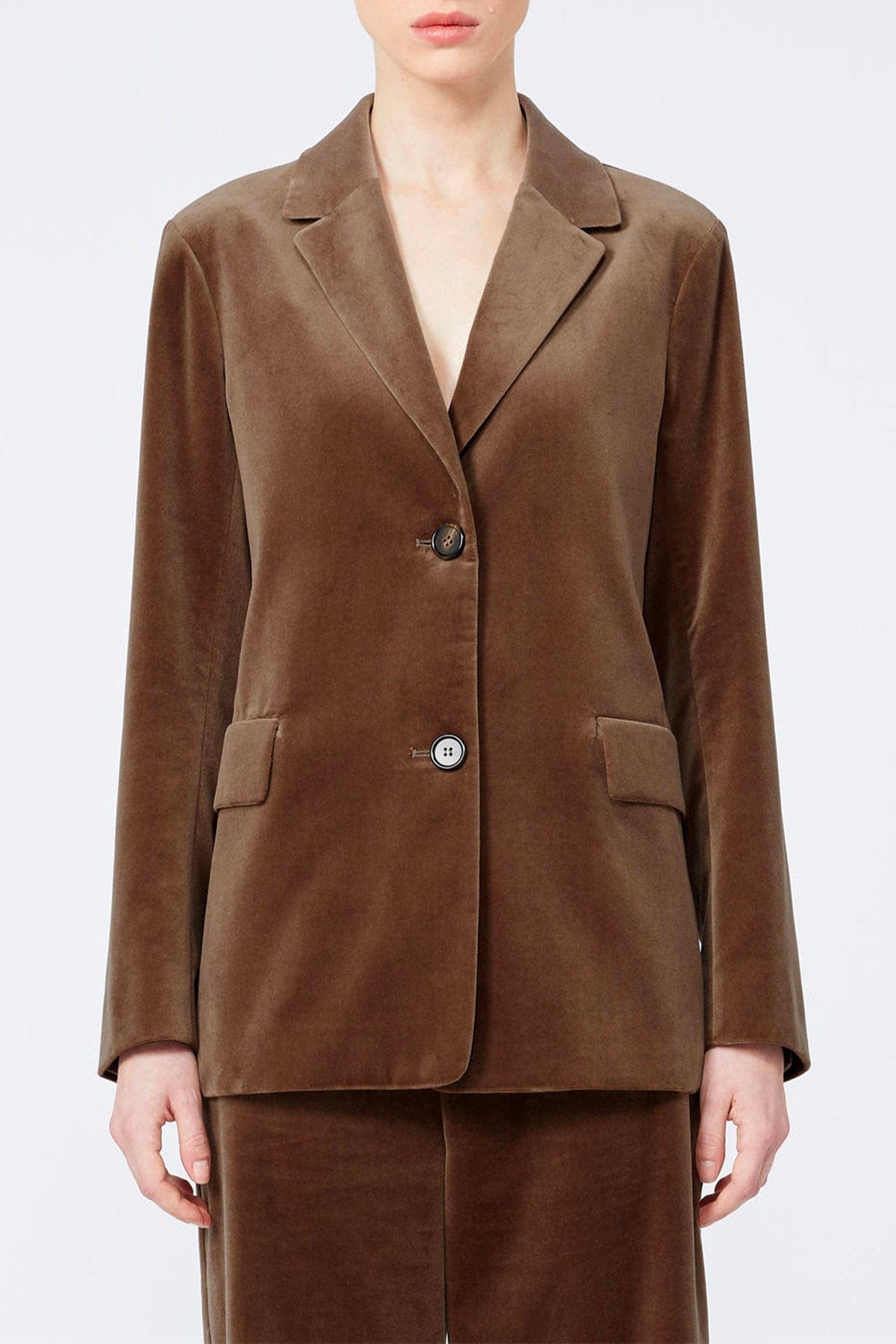 MAXMARA'S BRANDS GIACCA  CAMMELLO / 34 Giacca in velluto liscio donna 'S Max Mara