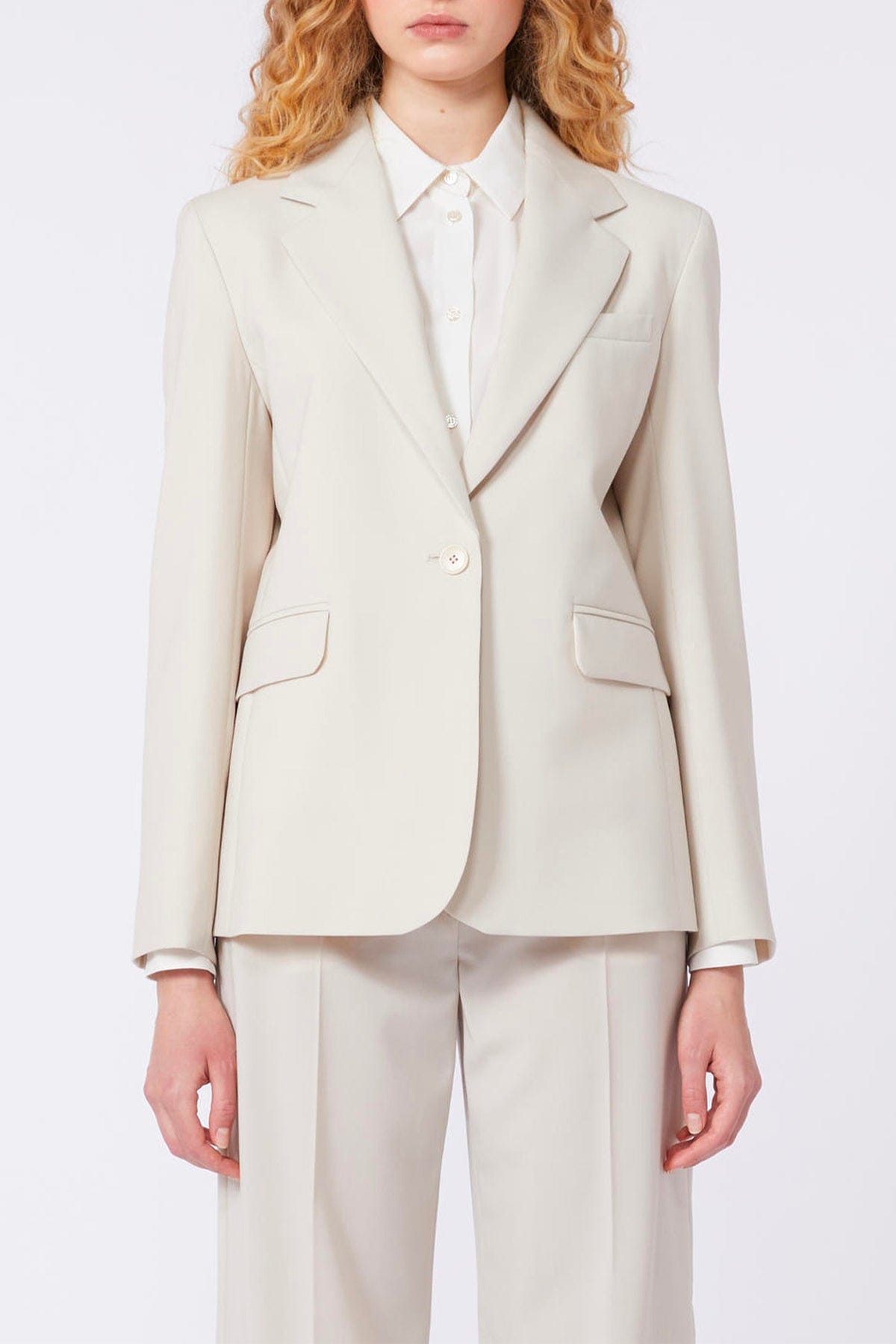 MAXMARA'S BRANDS GIACCA  ECRU / 34 Blazer donna Max Mara Weekend Wkdlamine