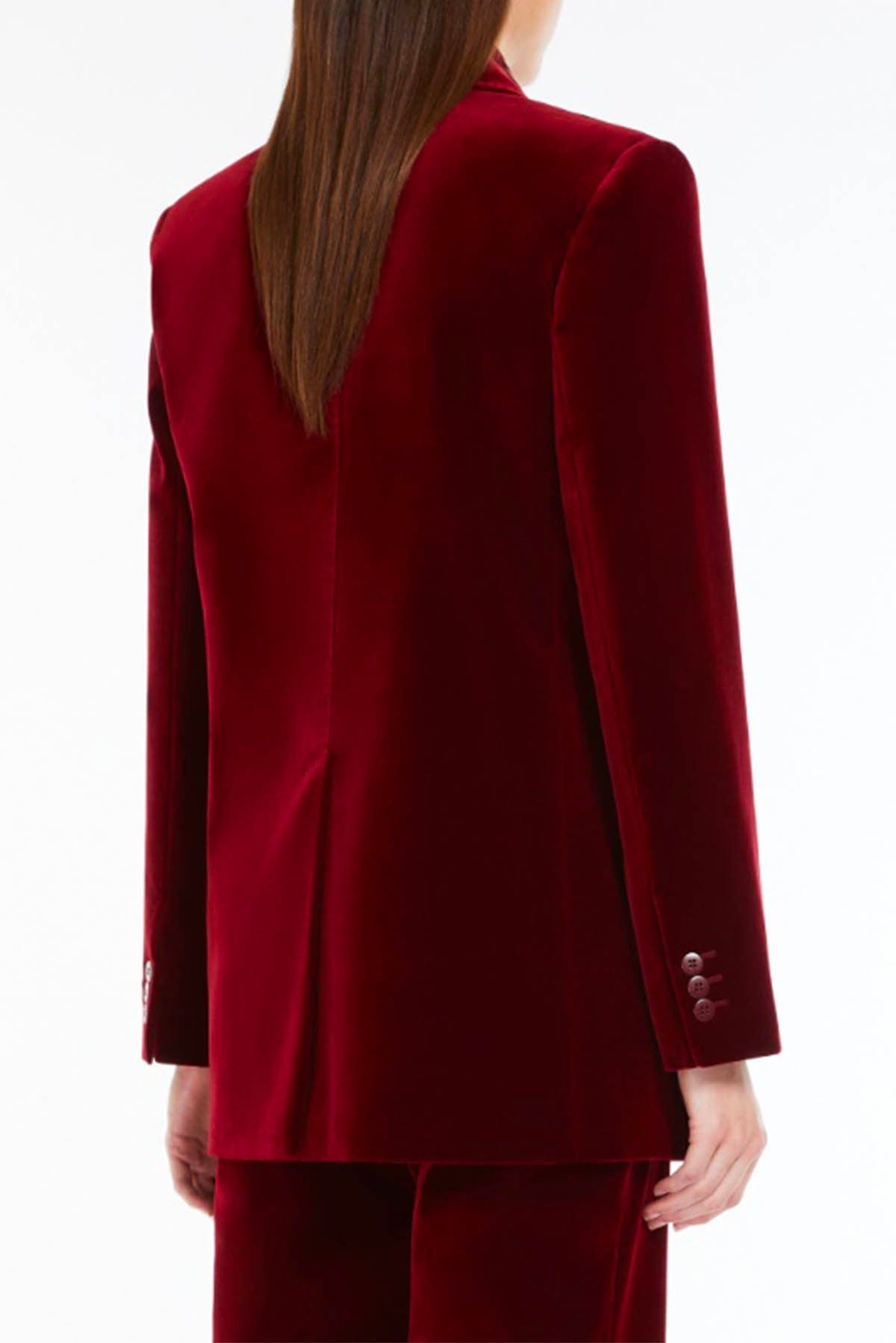 MAXMARA'S BRANDS GIACCA  BORDEAUX / 34 Gacca in Velluto Doppiopetto Max Mara Studio Digione