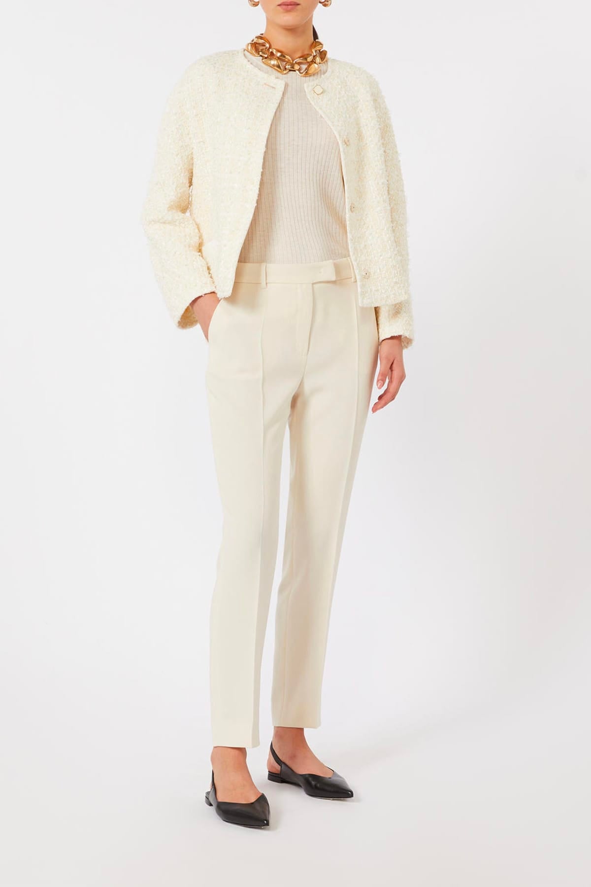 MAXMARA'S BRANDS GIACCA  BIANCO/CREMA / 34 Giacca donna Max Mara Studio Mstcamice