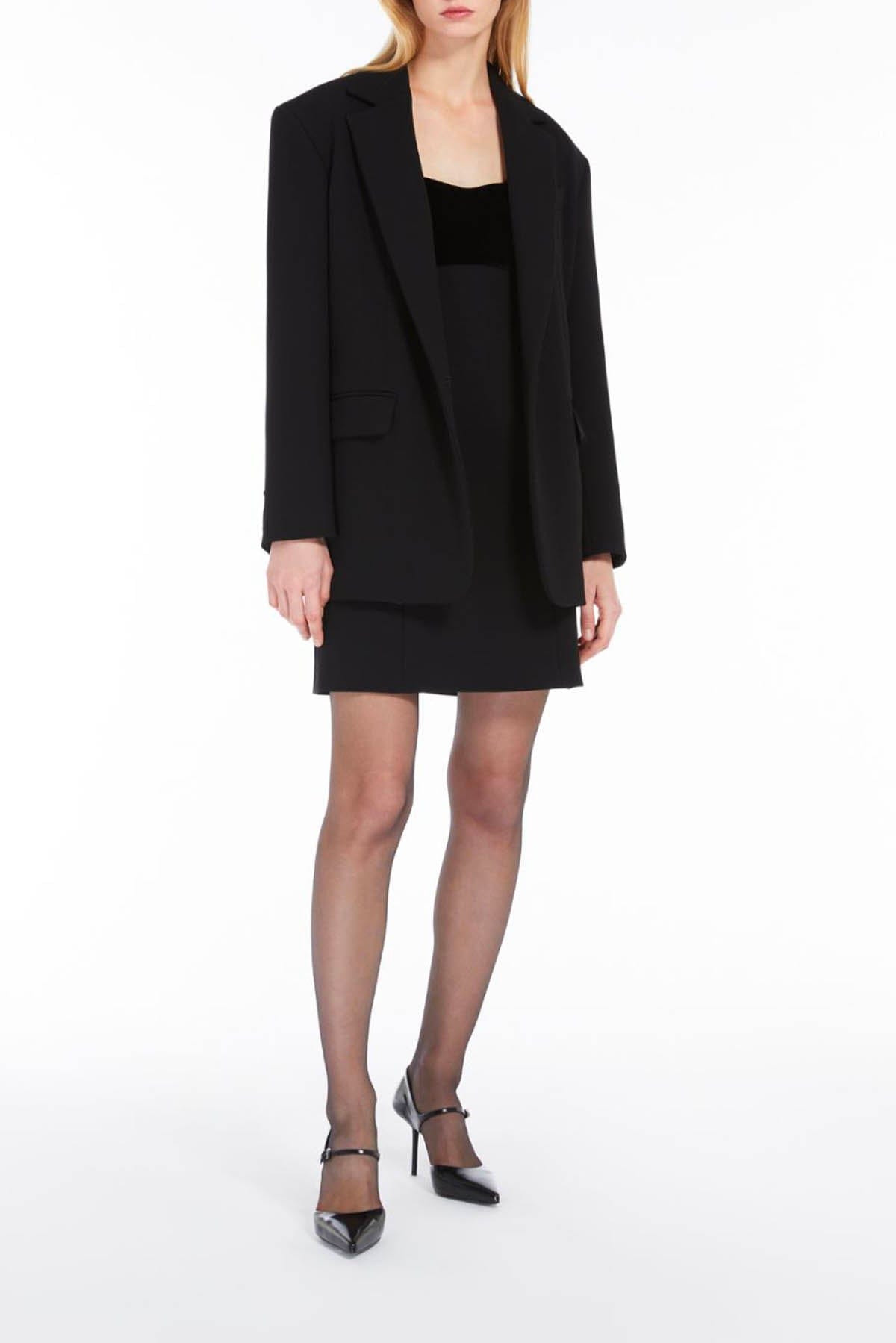 MAXMARA&#39;S BRANDS GIACCA  Giacca Donna Nera Max Mara Studio Elegante Viale