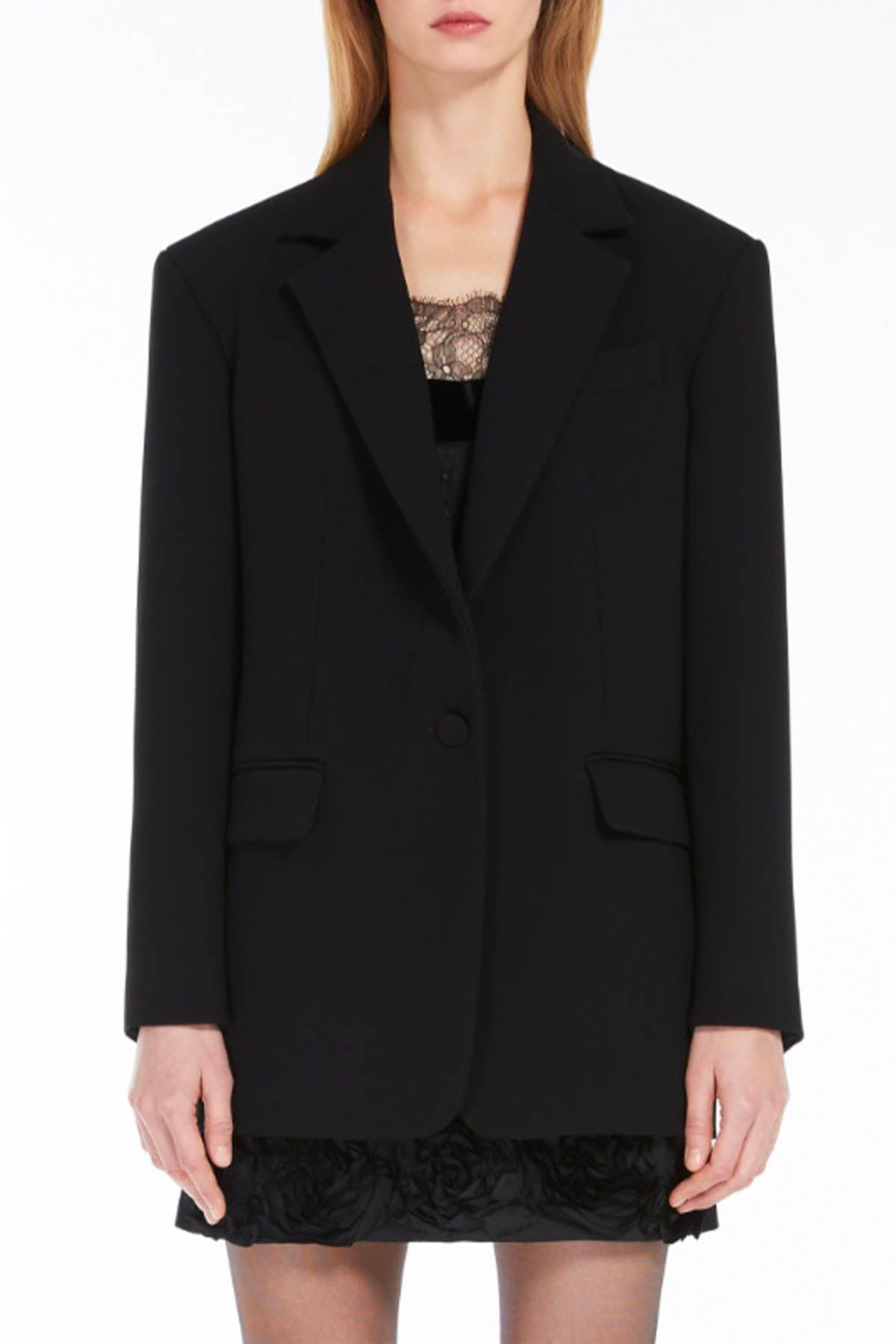 MAXMARA&#39;S BRANDS GIACCA  Giacca Donna Nera Max Mara Studio Elegante Viale