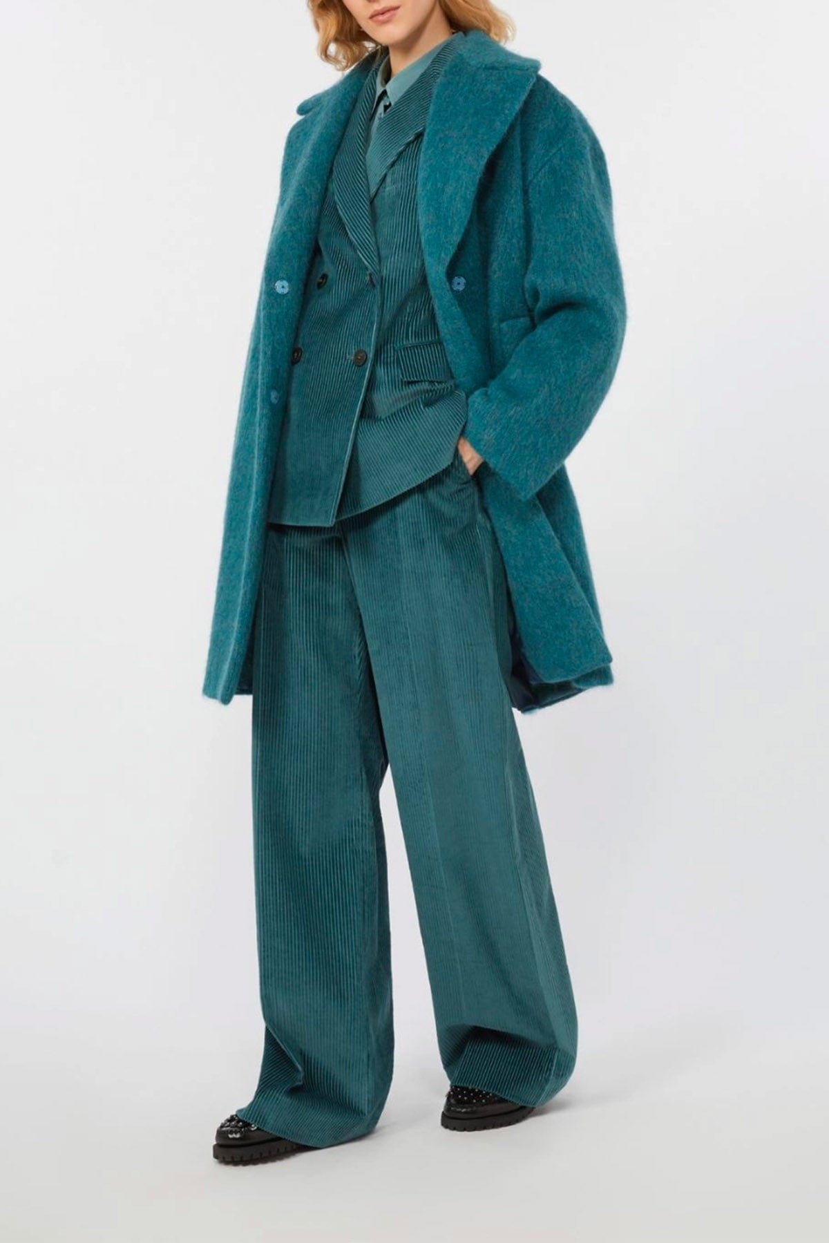 MAXMARA&#39;S BRANDS GIACCA  Giacca doppiopetto donna in velluto Weekend Max Mara Katanga