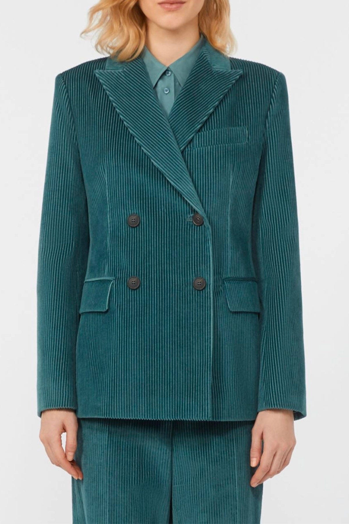 MAXMARA&#39;S BRANDS GIACCA  Giacca doppiopetto donna in velluto Weekend Max Mara Katanga