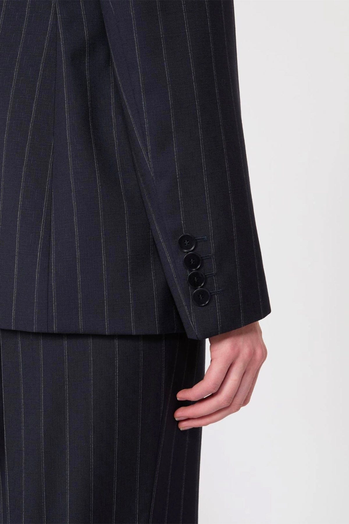 MAXMARA'S BRANDS GIACCA  BLU GESSATO / 34 Giacca doppiopetto donna Max Mara Studio Mstonagro