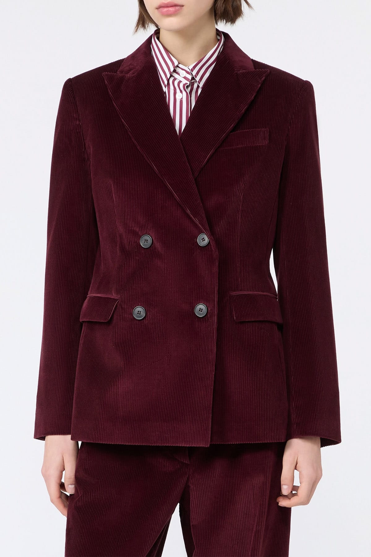 MAXMARA'S BRANDS GIACCA  Giacca doppiopetto in velluto donna Max Mara Wkdkatanga
