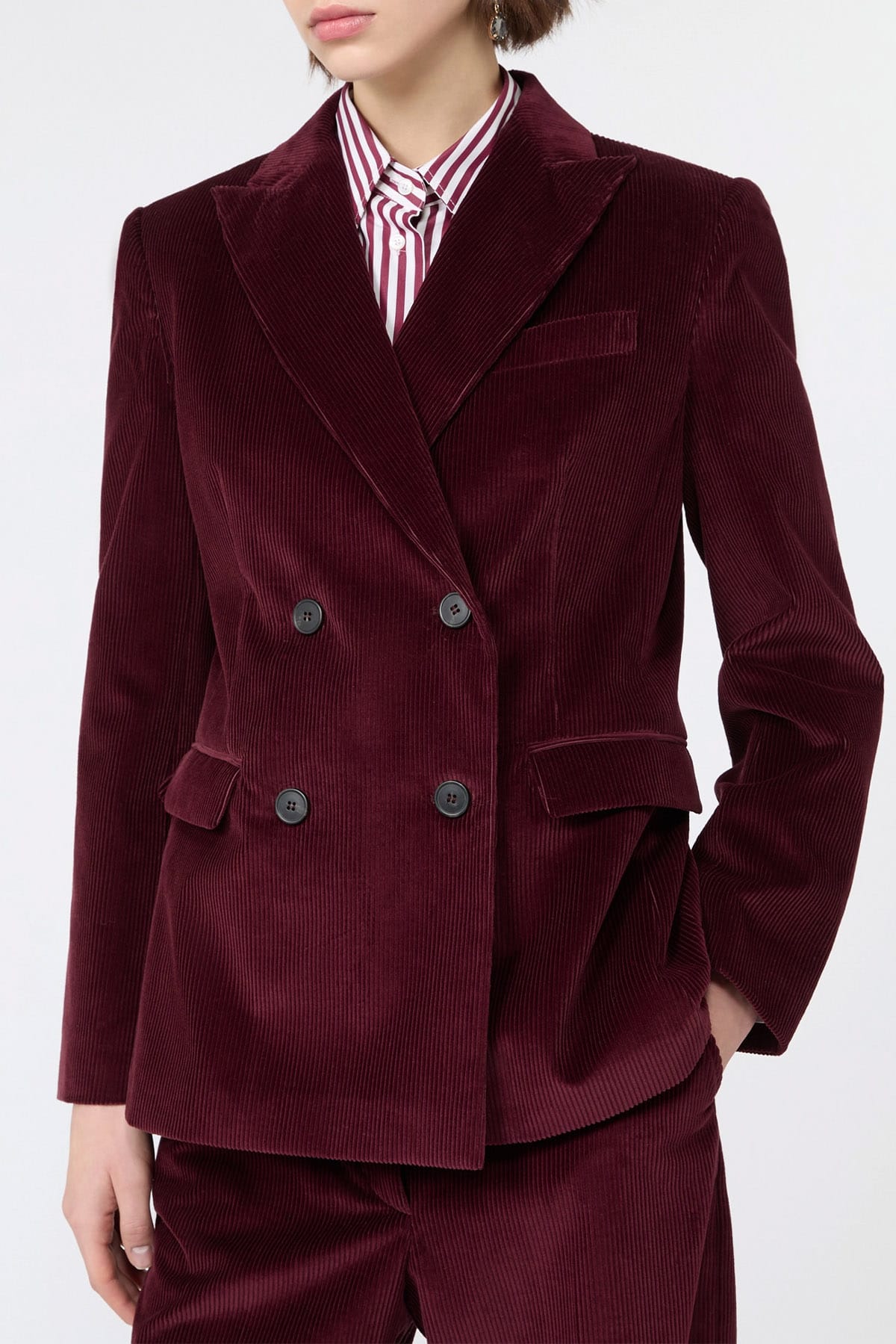 MAXMARA'S BRANDS GIACCA  Giacca doppiopetto in velluto donna Max Mara Wkdkatanga