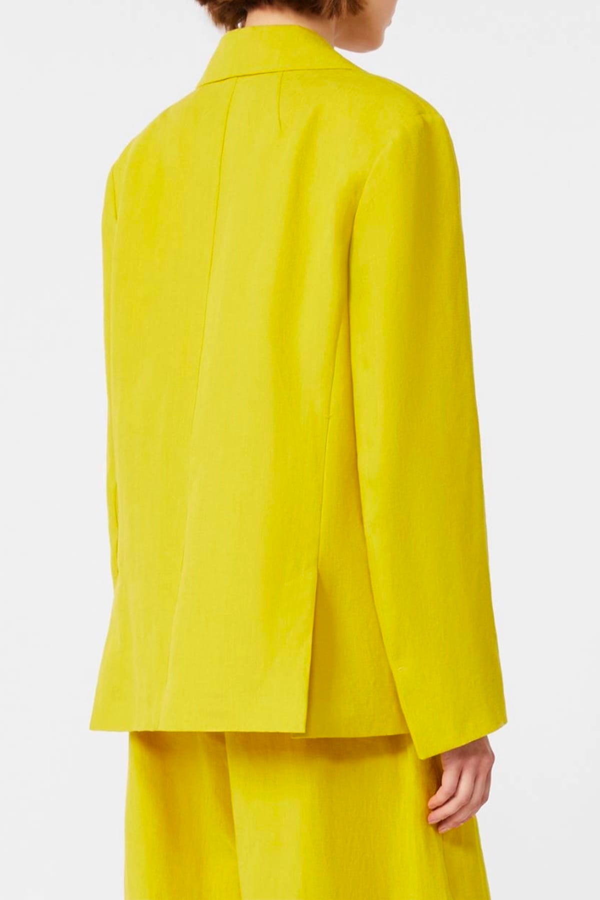 MAXMARA'S BRANDS GIACCA  GIALLO LIMONE / 34 Giacca gialla in lino donna 'S Max Mara Smmalberta