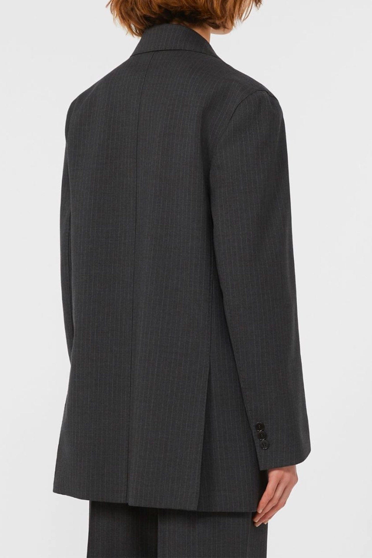MAXMARA&#39;S BRANDS GIACCA  Giacca grigia gessata donna Max Mara Weekend Edmea