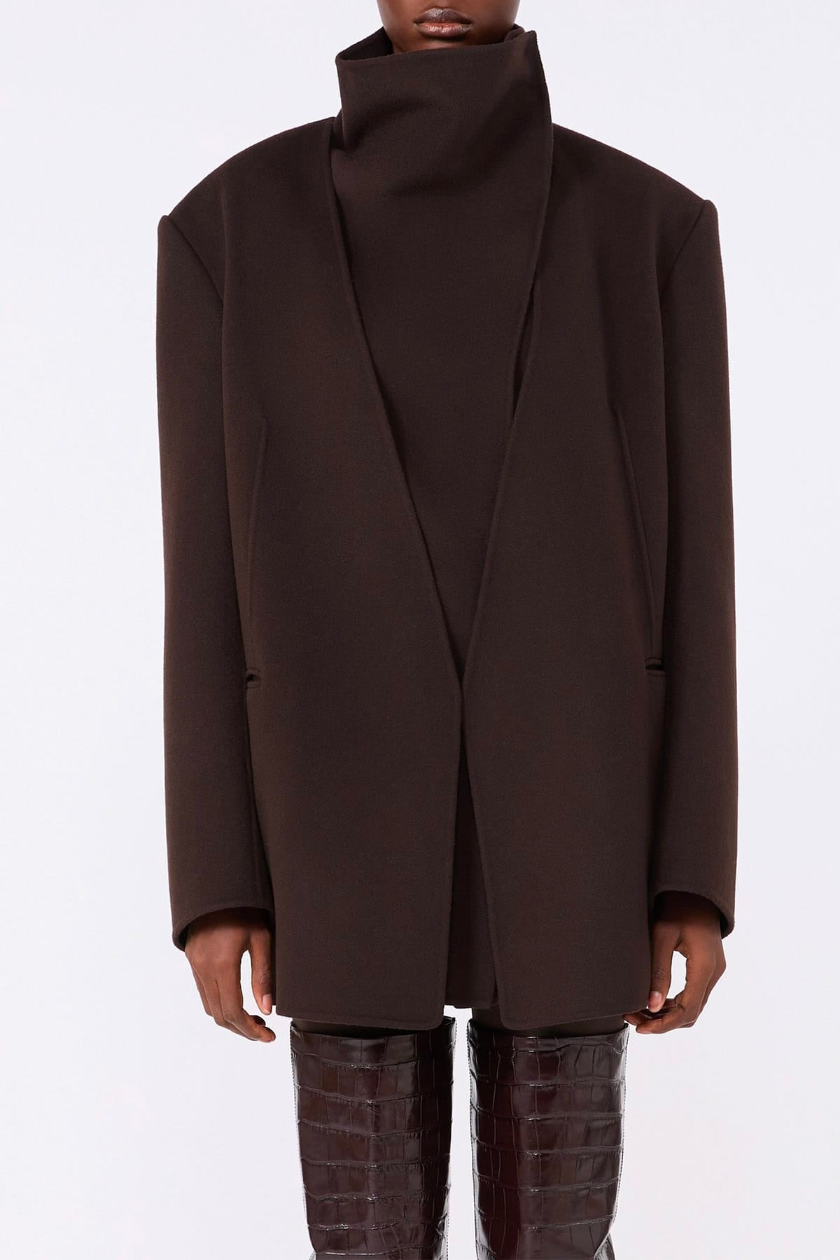 MAXMARA'S BRANDS GIACCA  MARRONE MOKA / 34 Giacca in lana donna Sportmax Sfilata Spsmanna