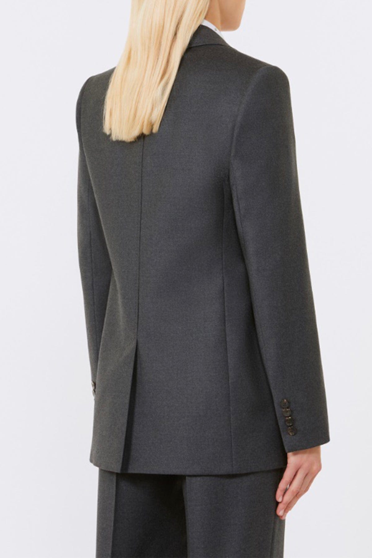 MAXMARA&#39;S BRANDS GIACCA  Giacca in lana grigia Max Mara Studio Bolsena