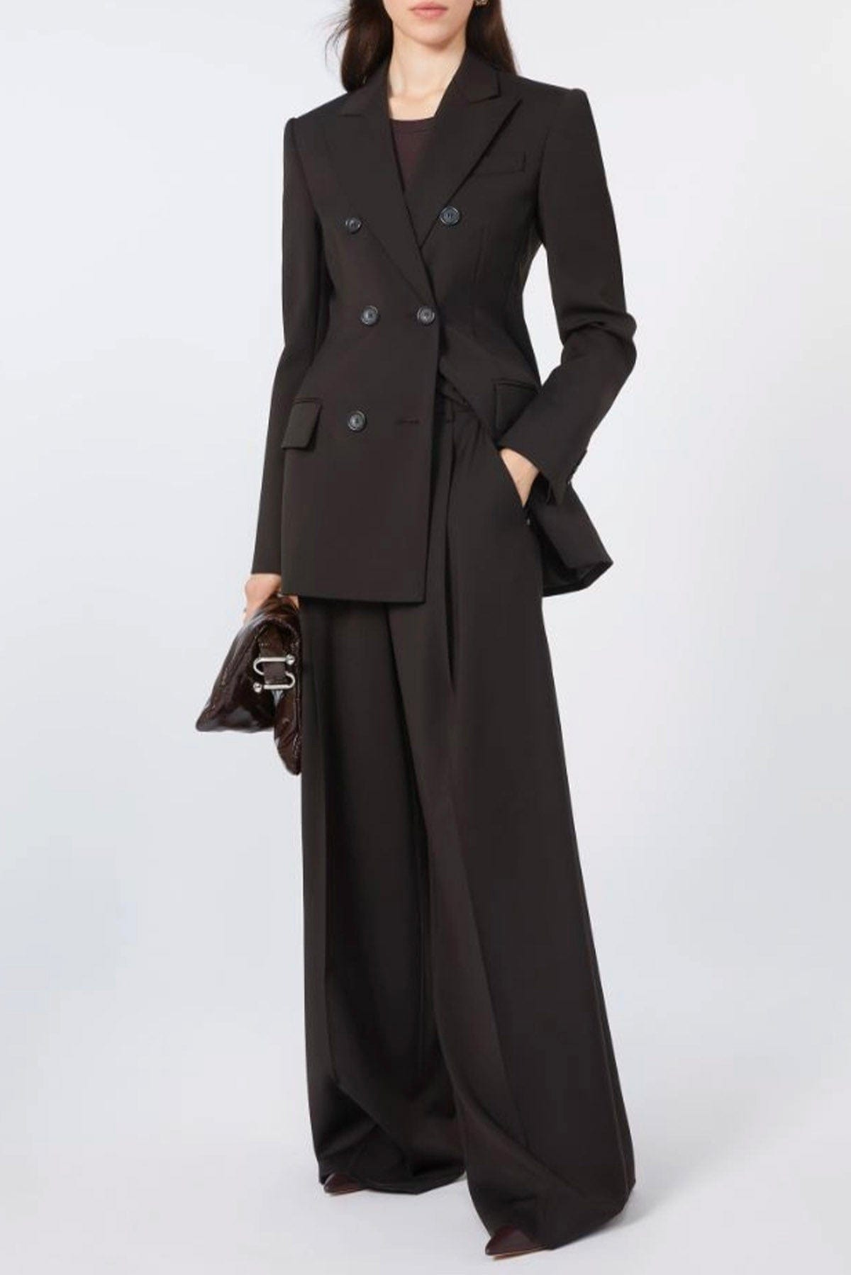 MAXMARA&#39;S BRANDS GIACCA  Giacca in lana marrone donna Sportmax Adamo