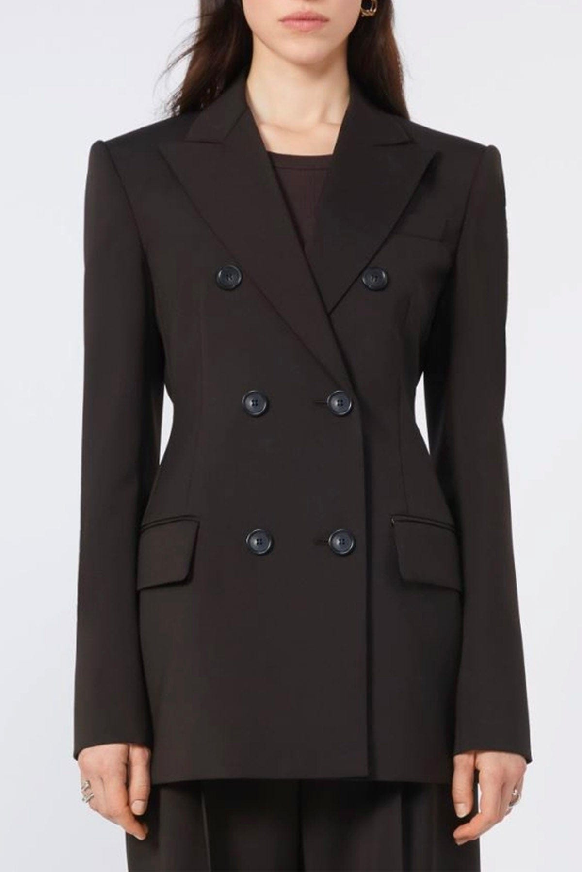 MAXMARA&#39;S BRANDS GIACCA  Giacca in lana marrone donna Sportmax Adamo