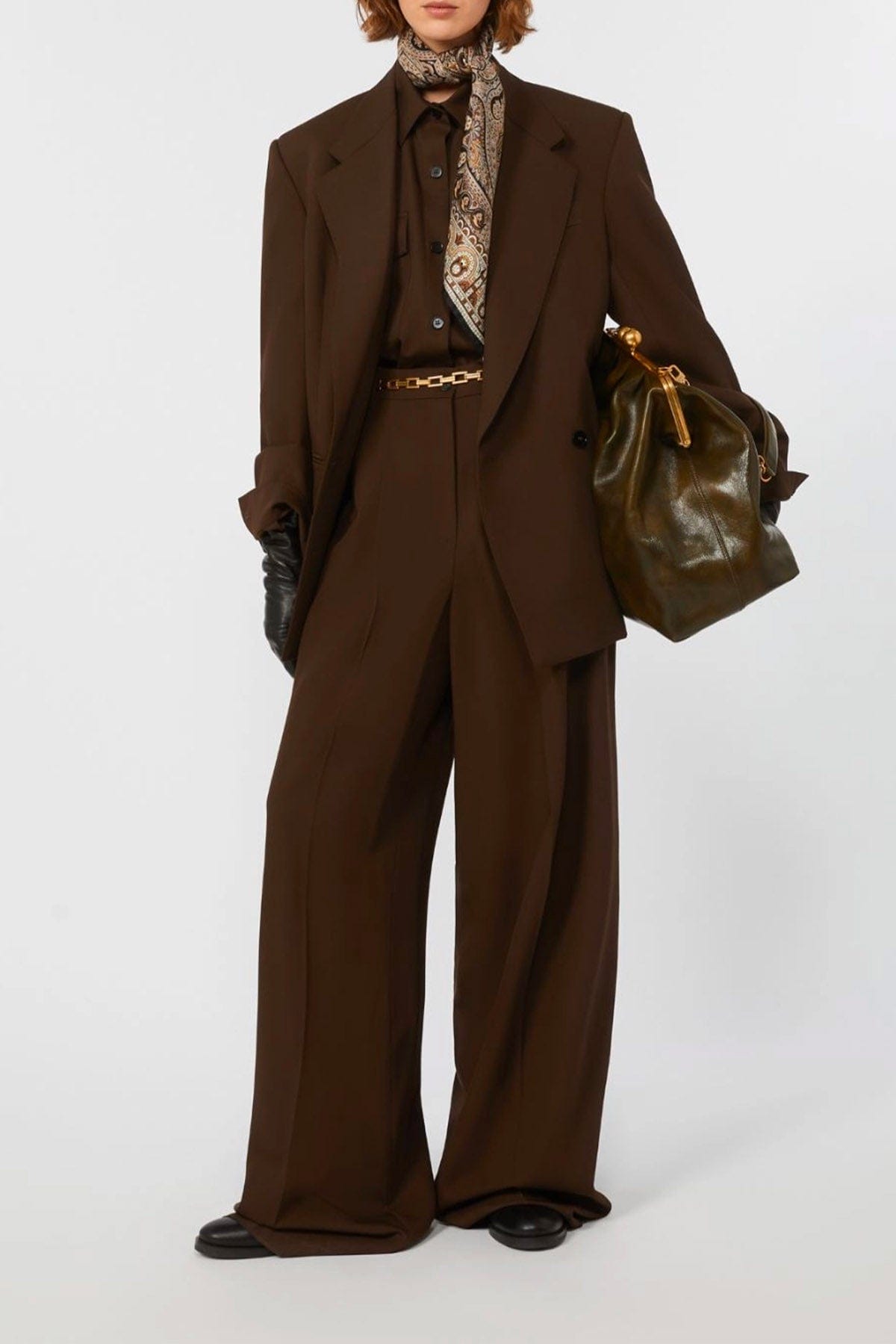 MAXMARA&#39;S BRANDS GIACCA  Giacca in lana over donna Max Mara Weekend Ginseng