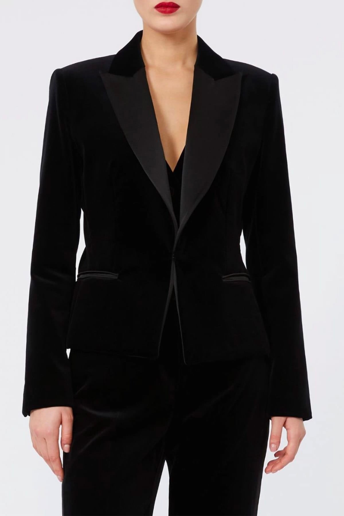 MAXMARA'S BRANDS GIACCA  Giacca in velluto nero donna Max Mara Studio Msefilante