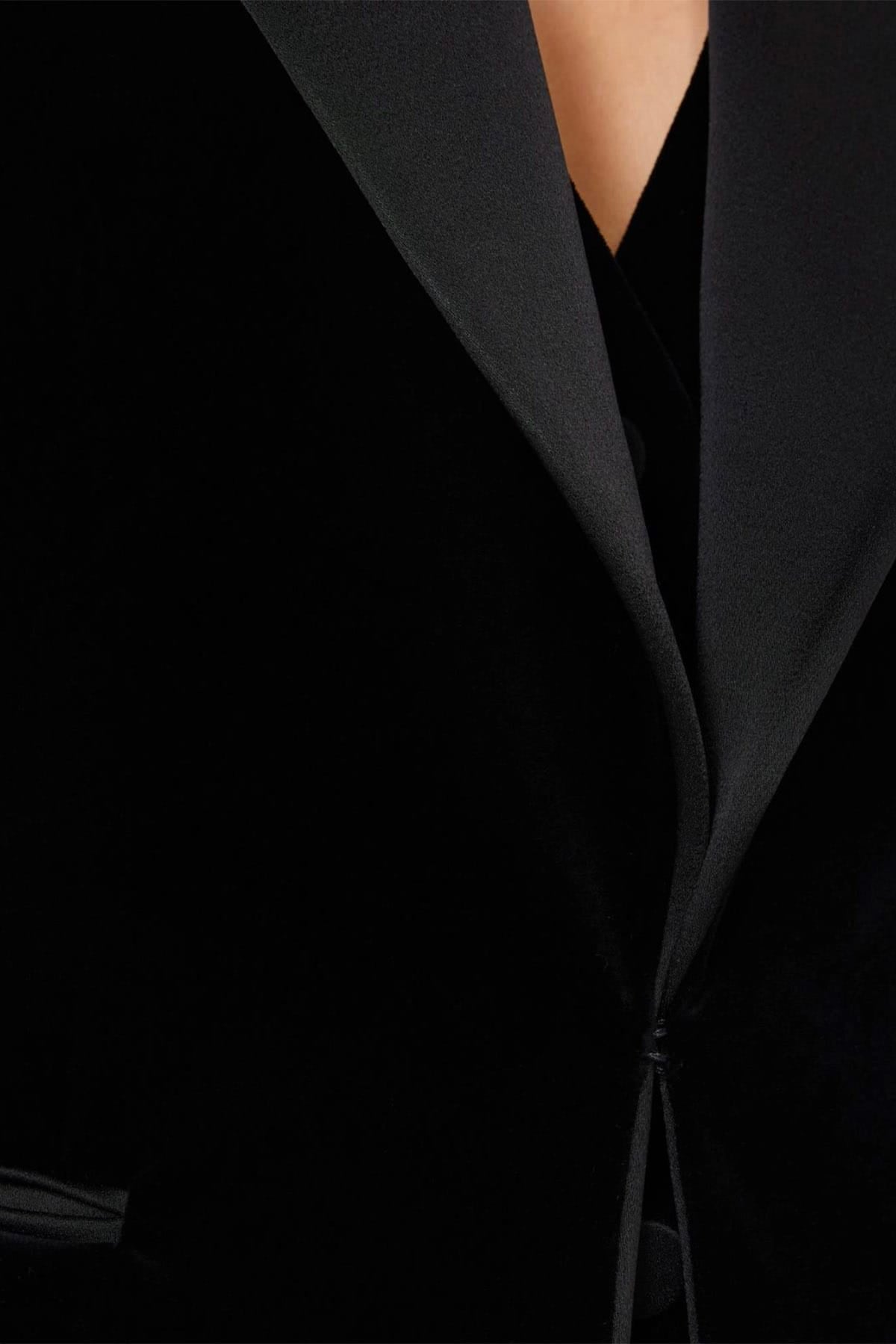 MAXMARA'S BRANDS GIACCA  Giacca in velluto nero donna Max Mara Studio Msefilante